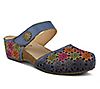 L'Artiste By Spring Step Floral Leather Clogs -Spikey