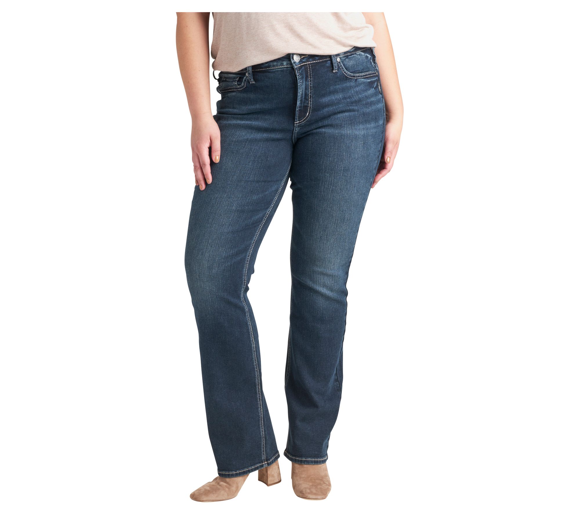 Silver Jeans Co. Plus Size Suki Slim Bootcut Jeans-EDB405
