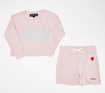 Peace Love World "I Love Us" Comfy Children's Top and Shorts - A494443