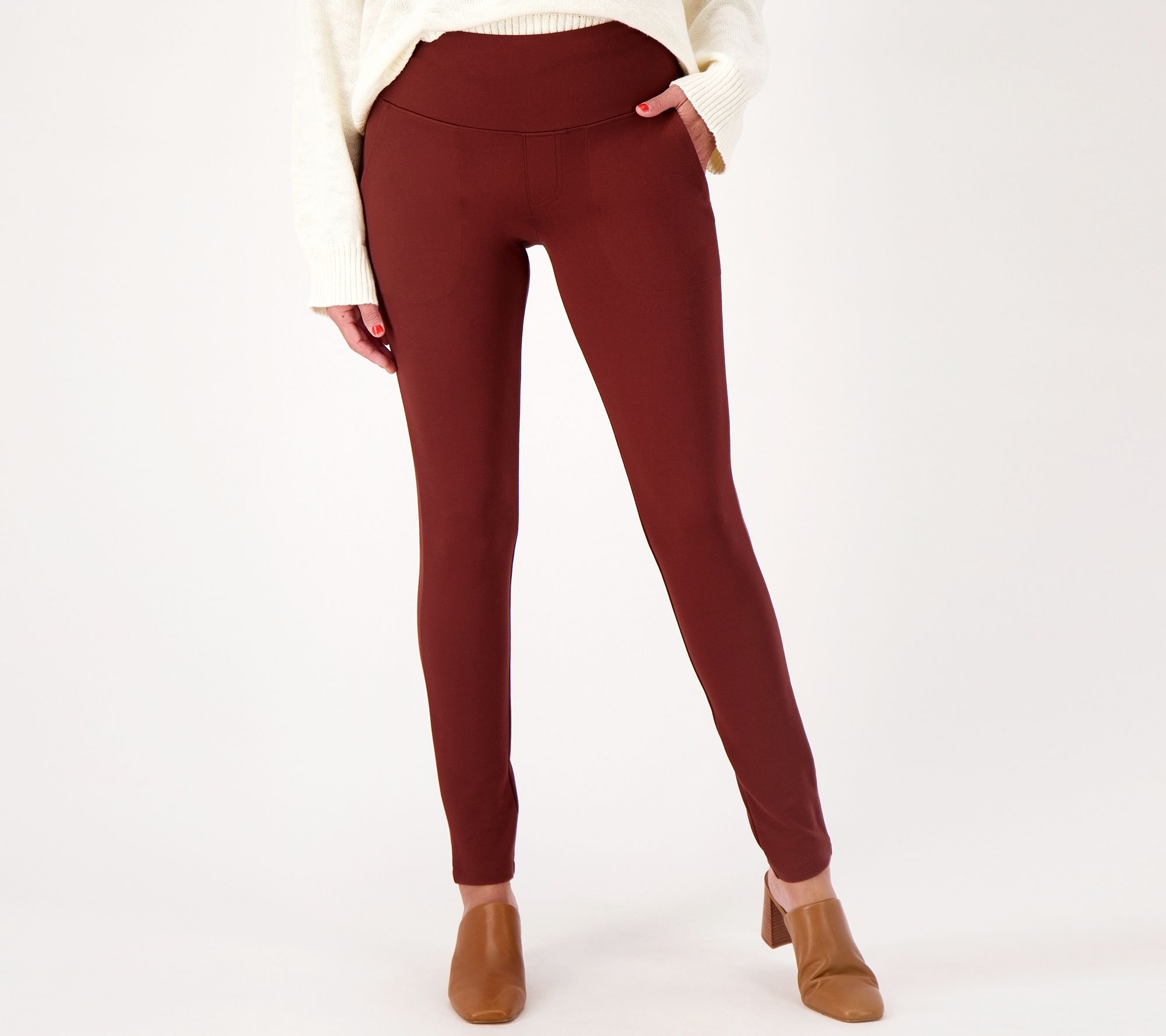 Women with Control Tall Tummy Control Luxe Ponte Legging - QVC.com