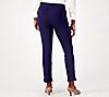 Women with Control Petite Luxe Ponte Tummy Control Ankle Pants, 1 of 3