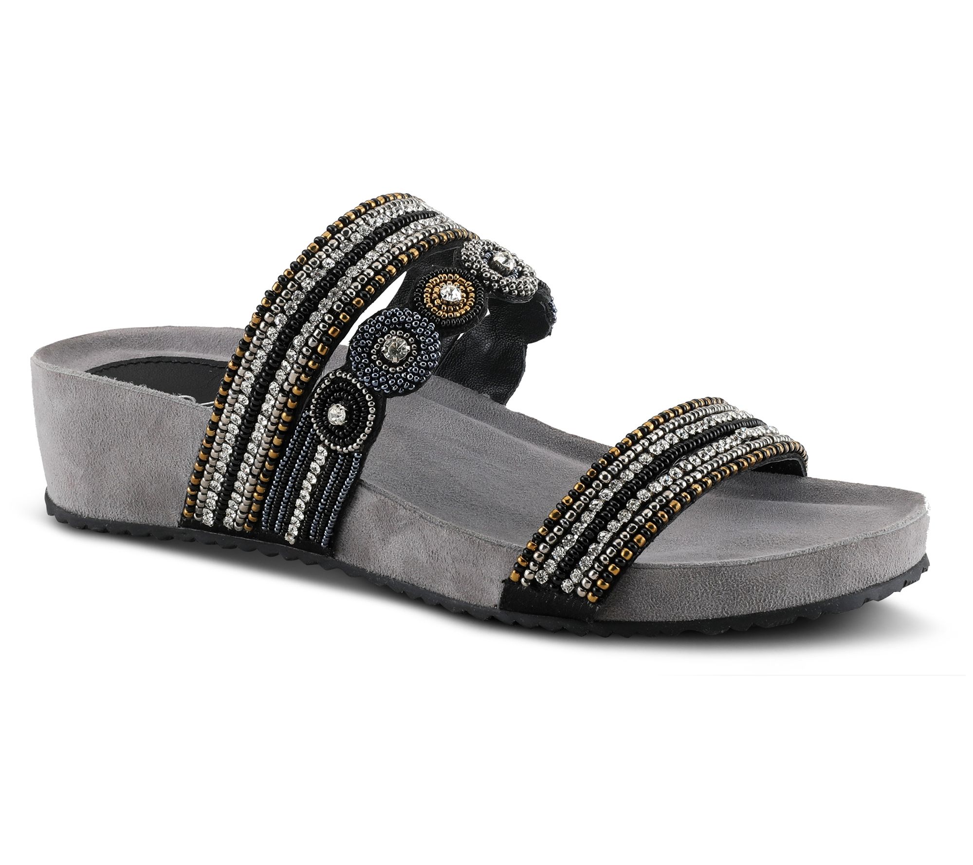AZURA ENAMOR SLIDE SANDAL  Spring step shoes, Black sandals