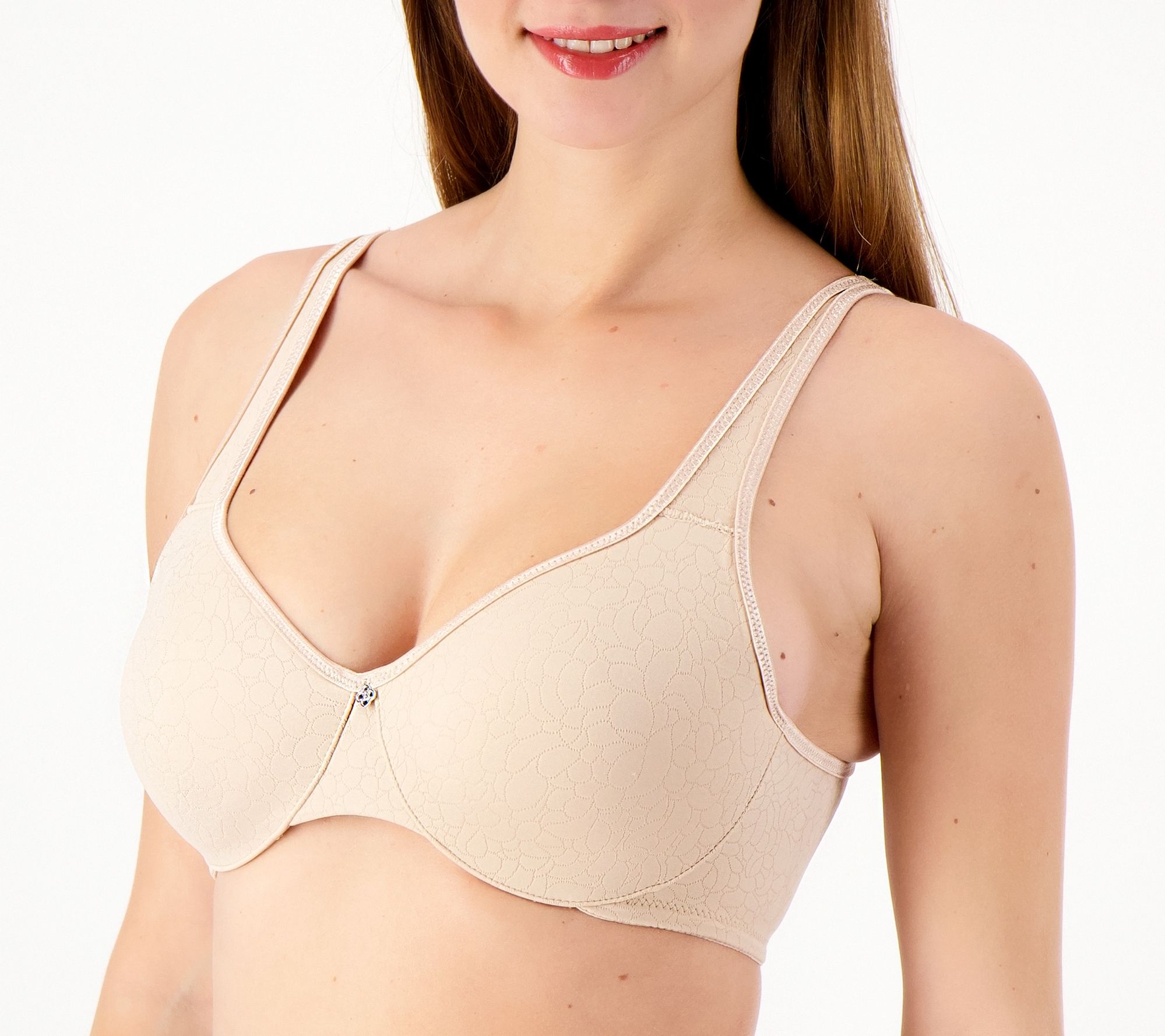 As Is Breezies Lace Effects Full Coverage Wirefree Bra 