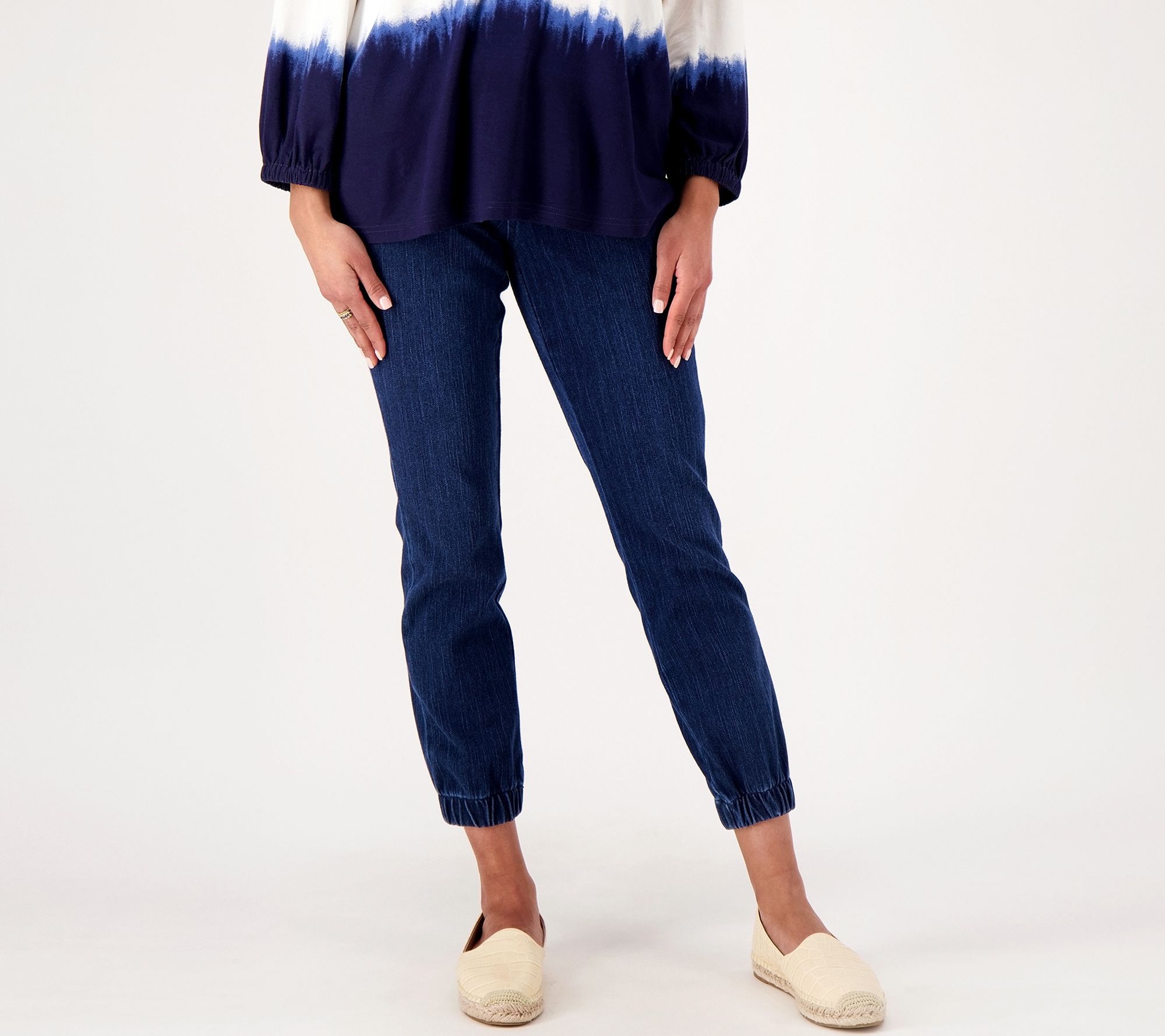 "As Is" Belle by Kim Gravel Petite Flexibelle Pull-On Joggers