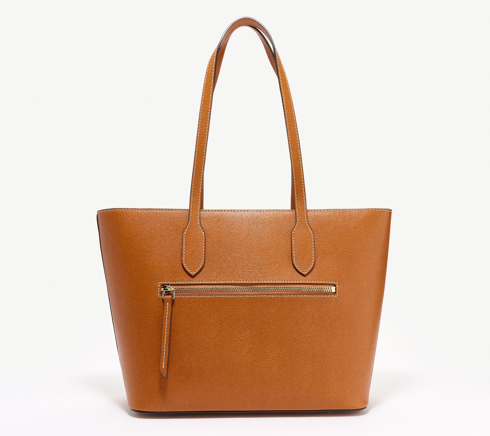 Calfskin Leather Crossbody Bag Saffiano Leather Structured 