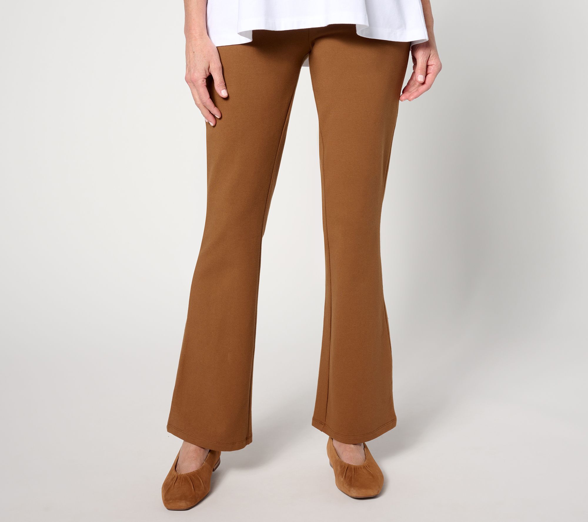 Buy Brown Check Shapewear Bootcut Trousers from the Next UK online
