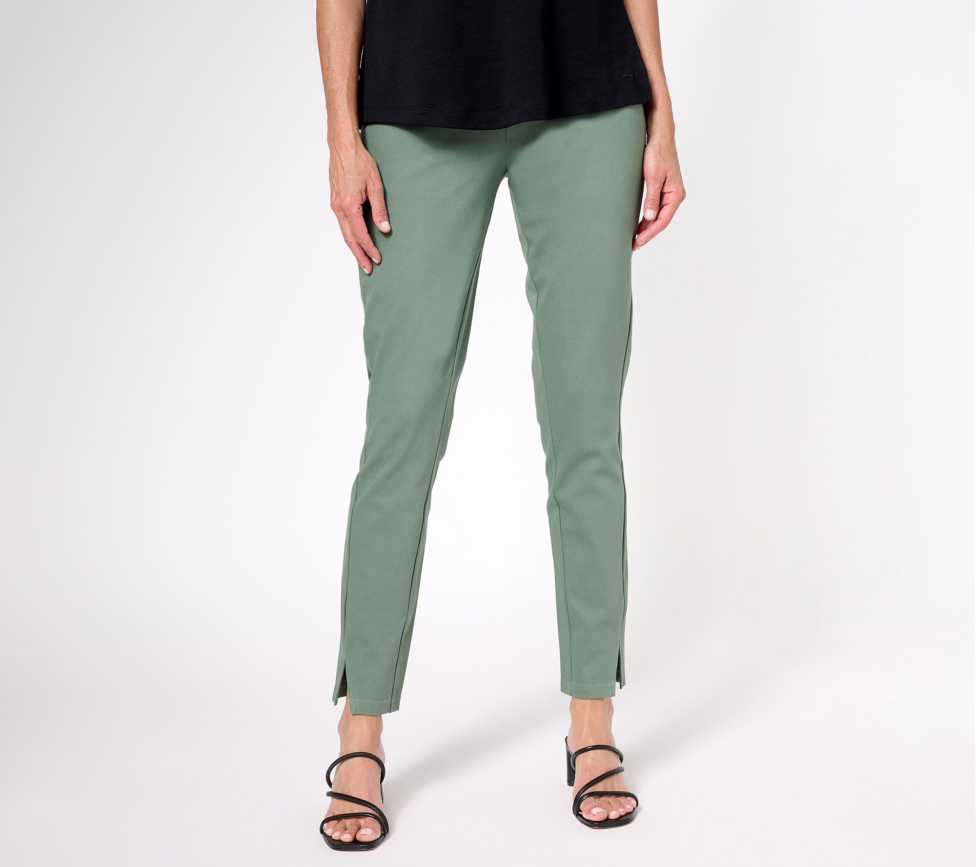 "As Is" Women with Control Regular Prime Stretch Denim Slim Pant