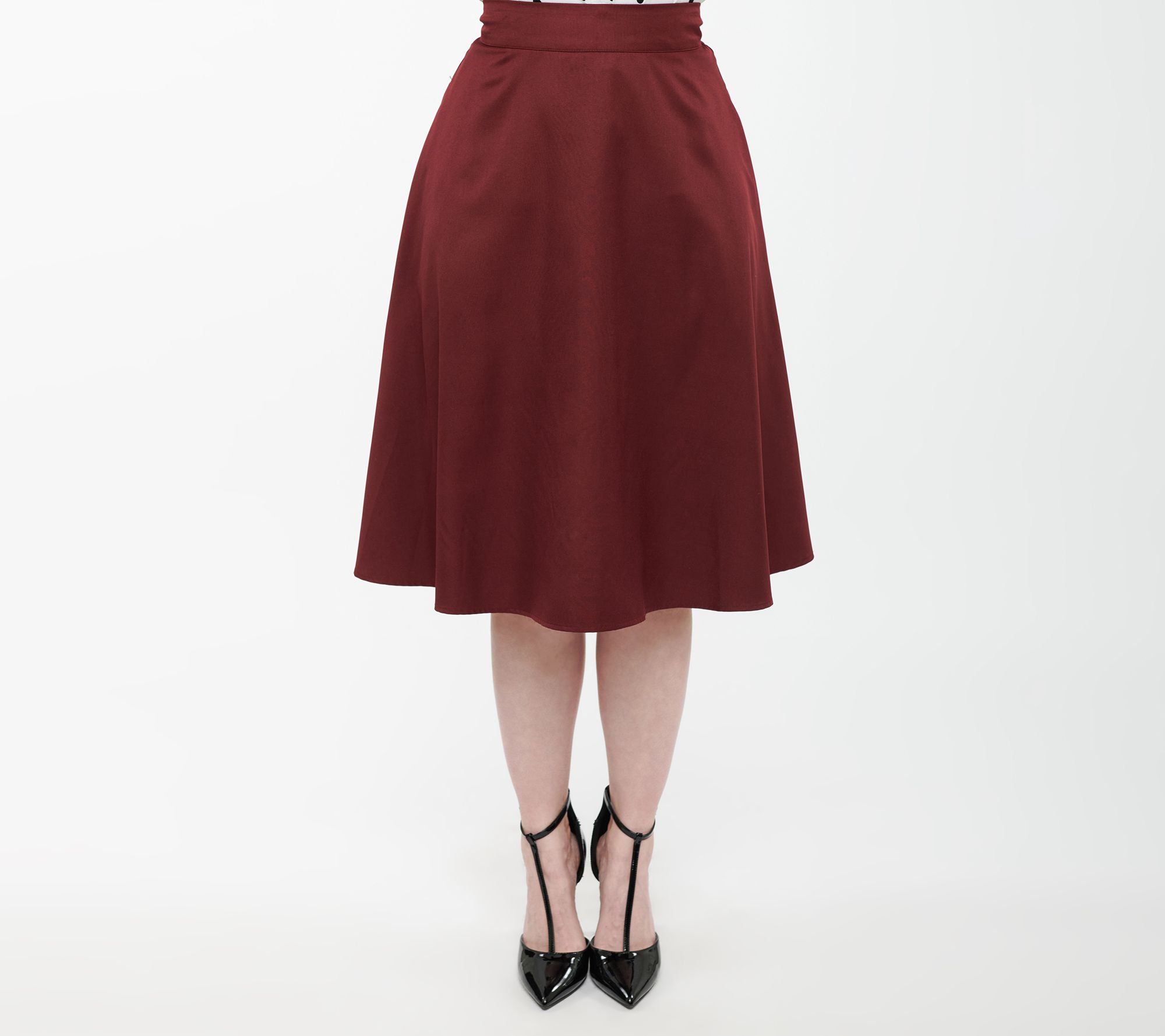 Unique Vintage Retro Style High-Waisted Vivien Swing Skirt