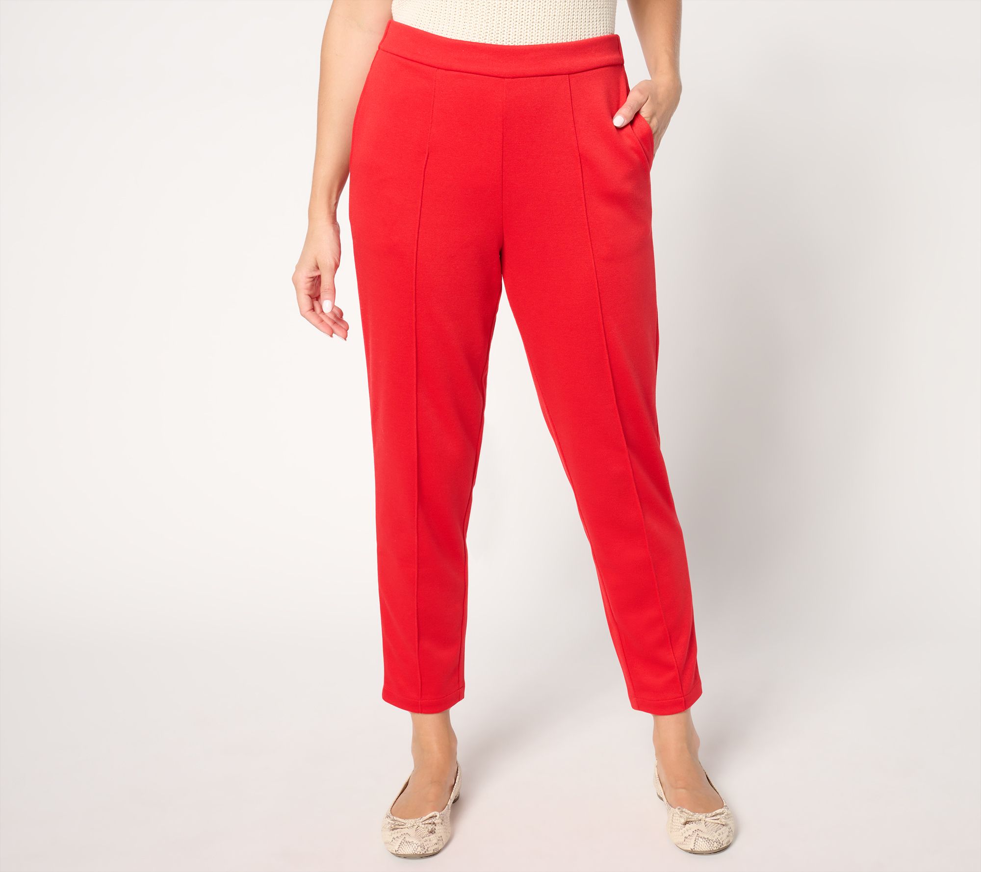  Studio Park x Jane Treacy Regular Knit Jacquard Pull-On Pant