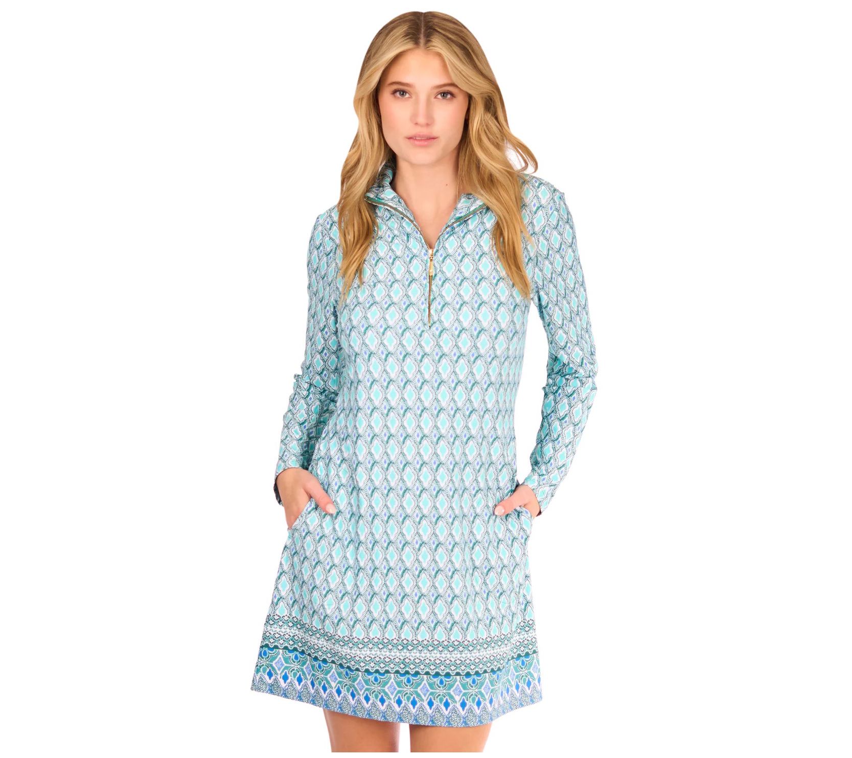 Cabana Life Quarter Zip Sport Dress UPF 50