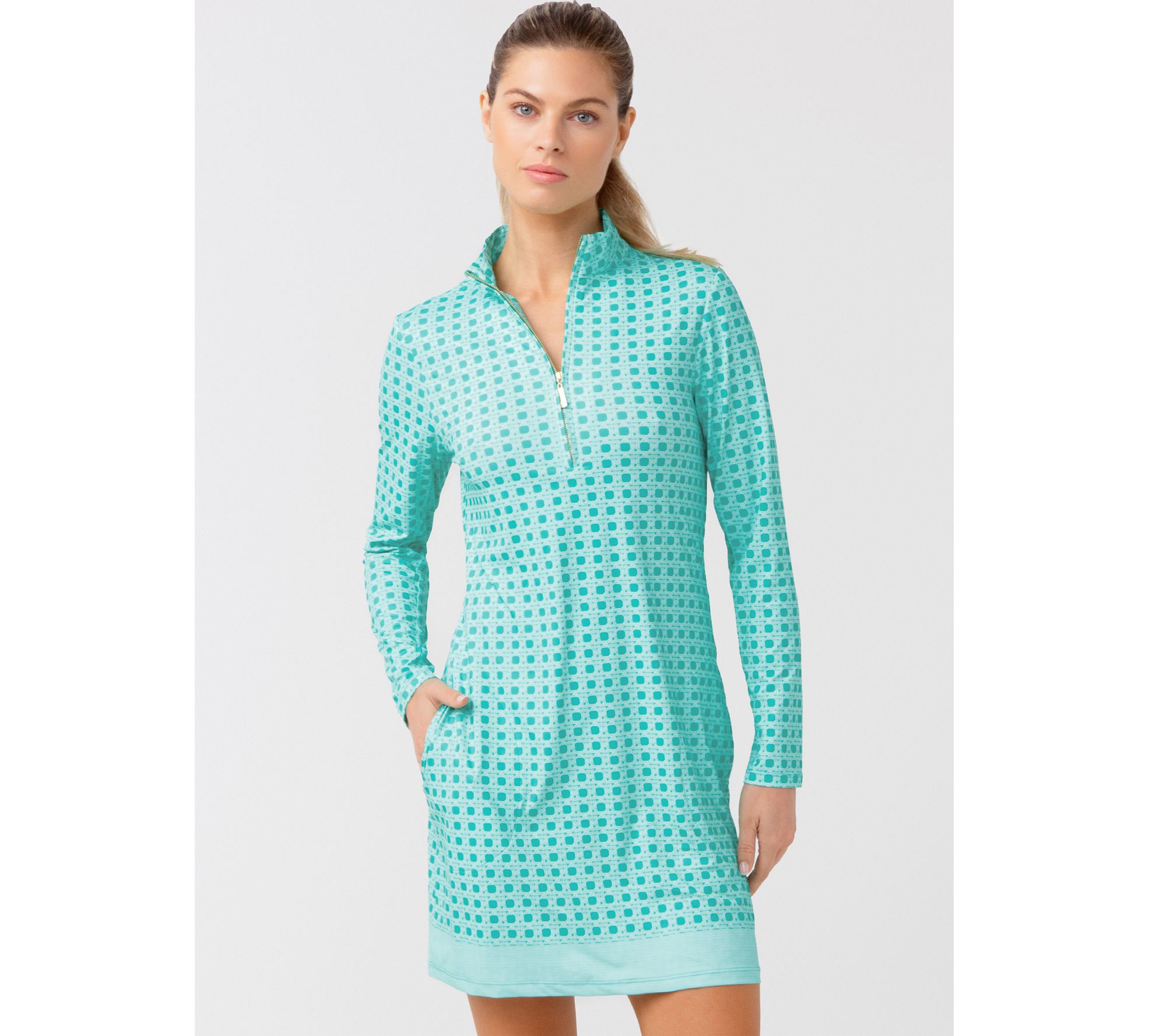 Cabana Life Quarter Zip Sport Dress UPF 50