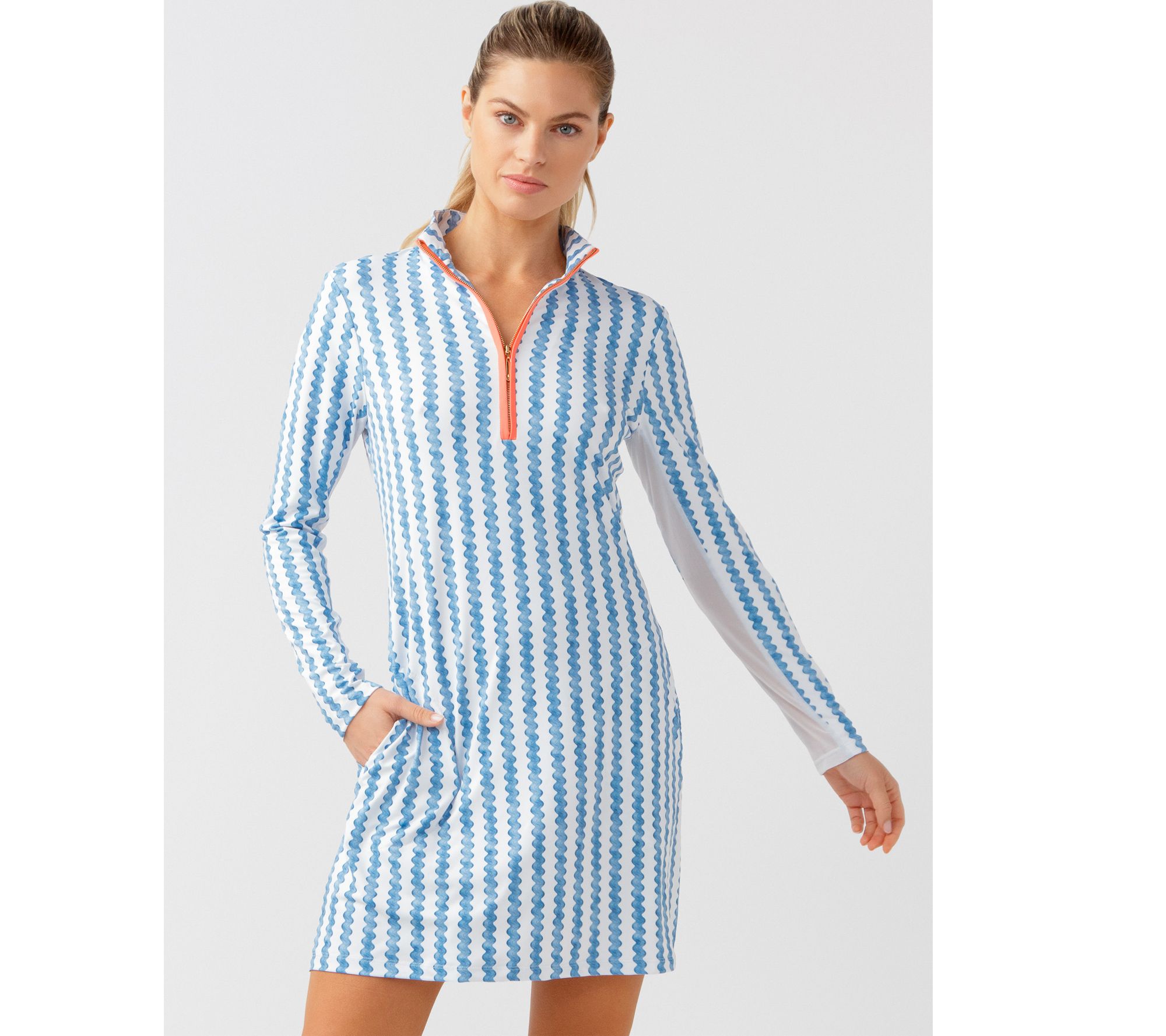 Cabana Life Quarter Zip Sport Dress UPF 50