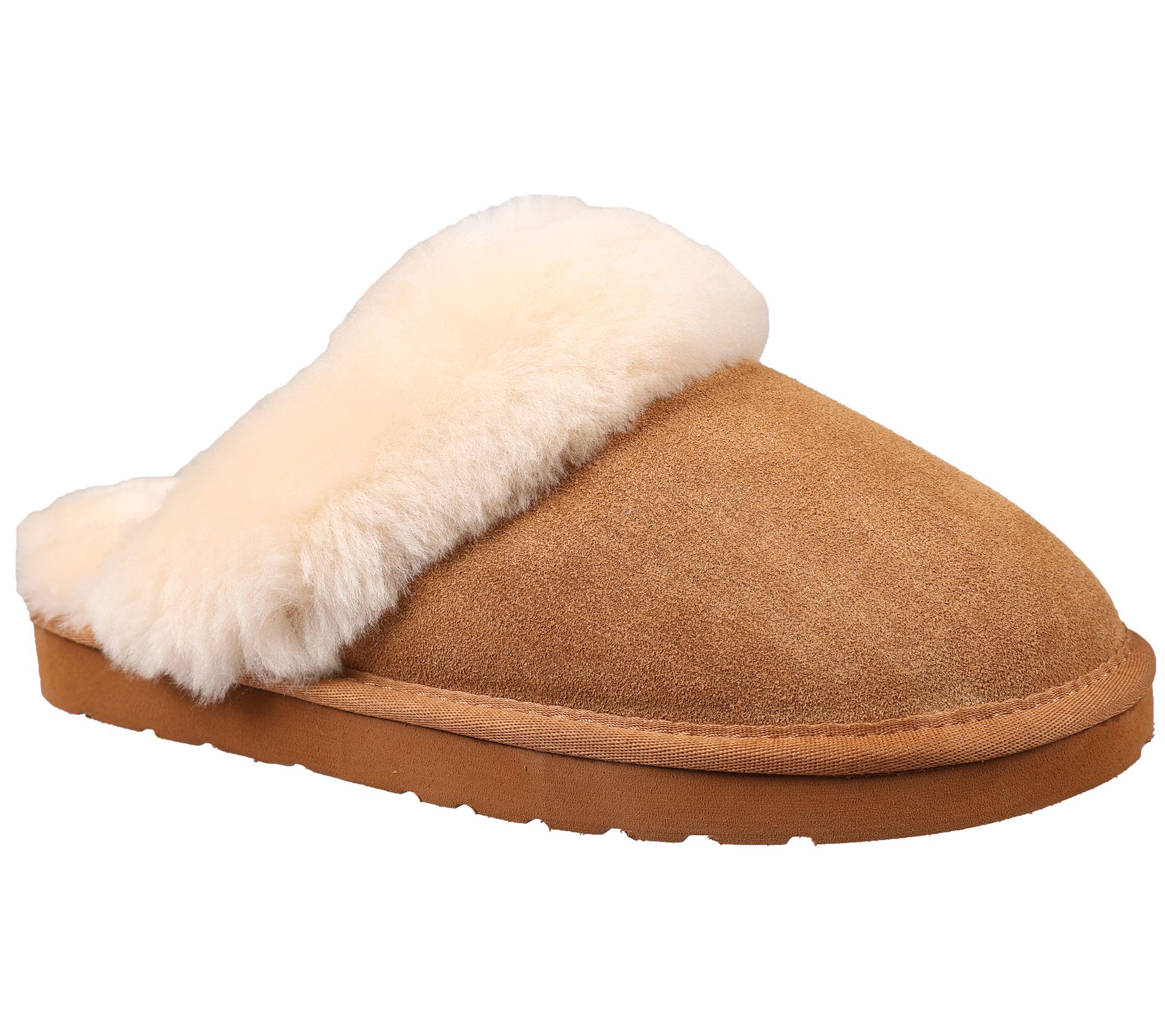 Lamo Premium Suede Scuff Clog Slippers- Lia