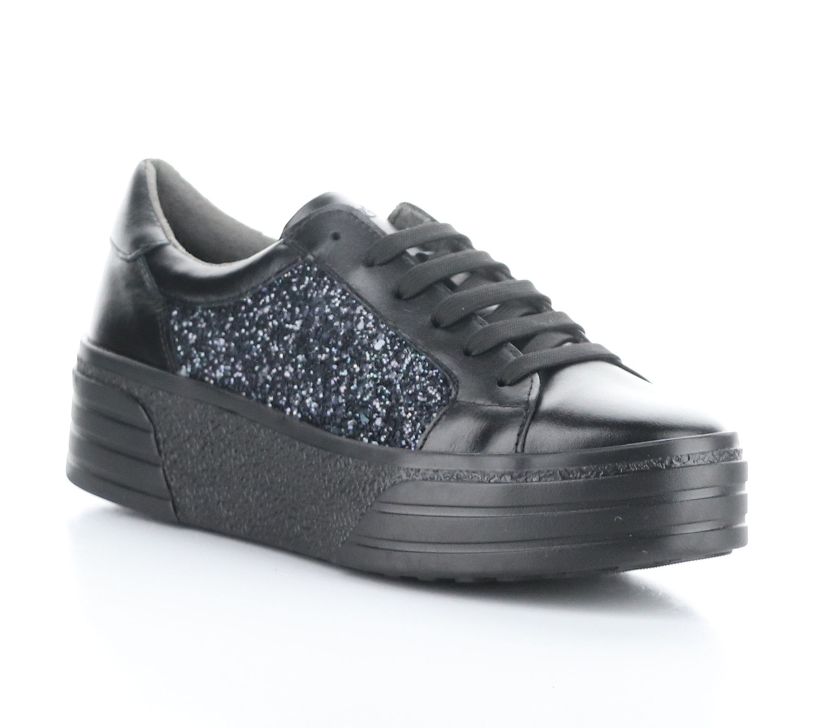 Bos. & Co. Leather/Glitter Fashion Sneaker- Lon a