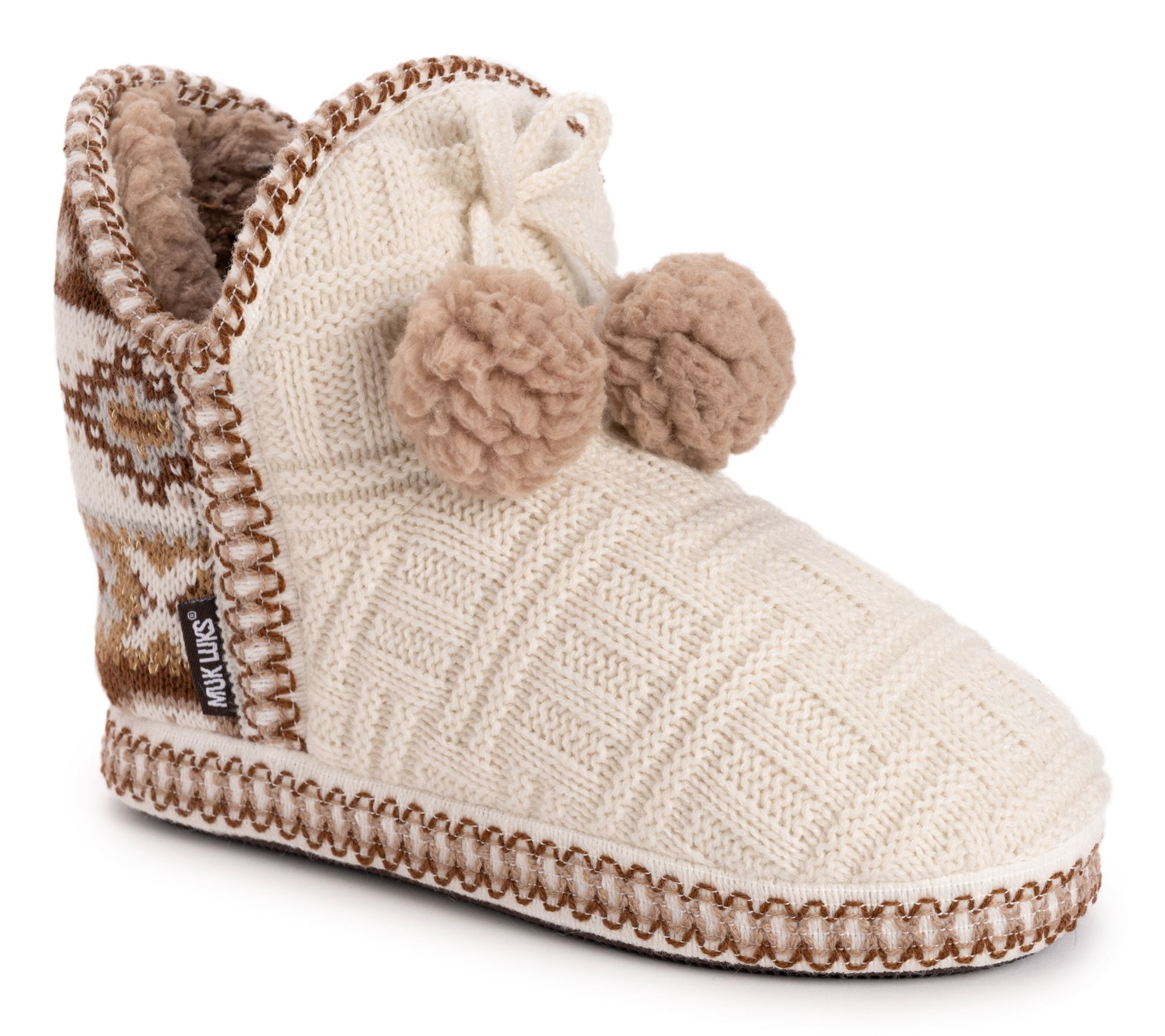 MUK LUKS Women s Amira Indoor Outdoor Bootie Slippers QVC