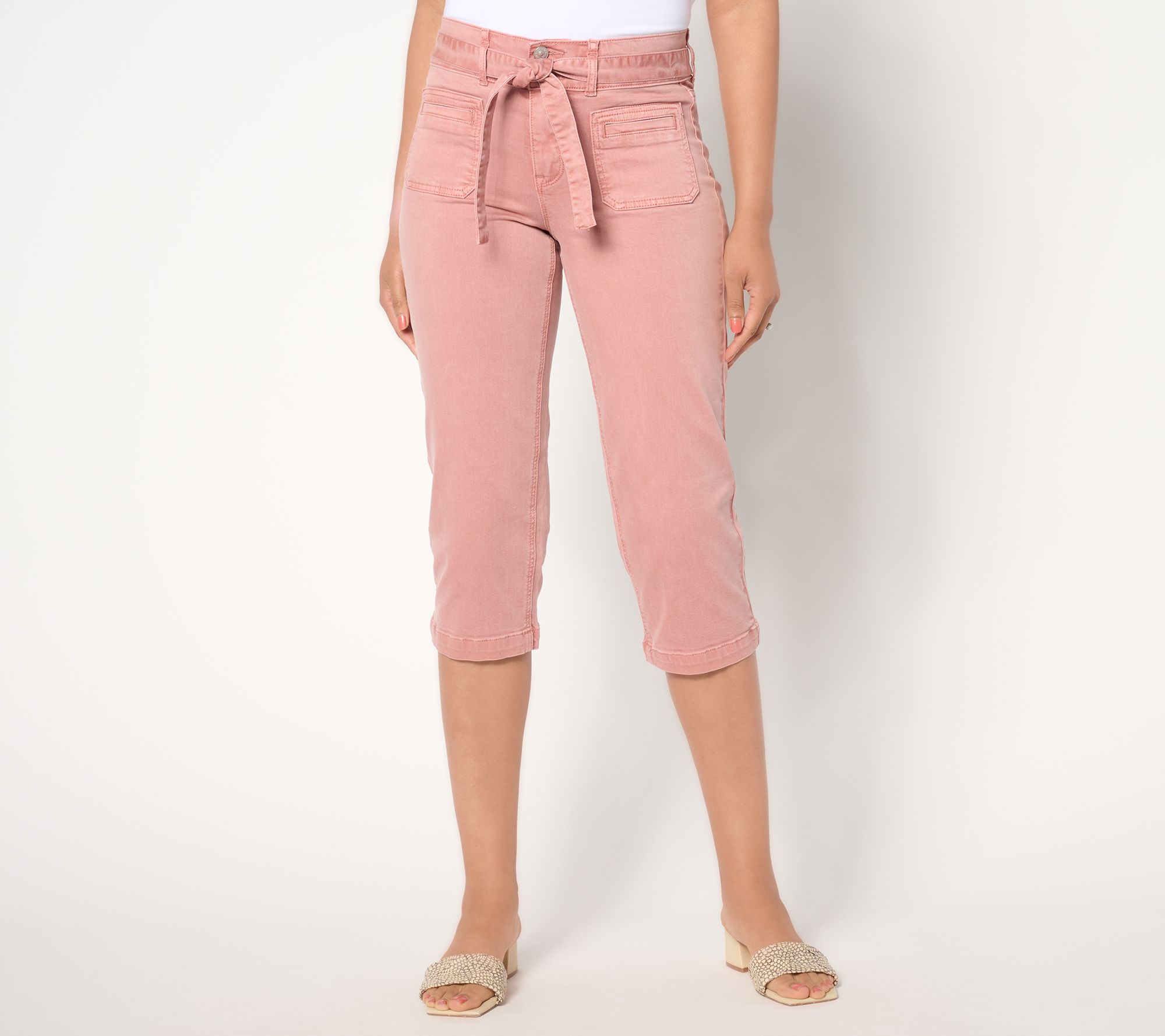 "As Is" nicole by Nicole Miller Soho High Rise Straight Capri