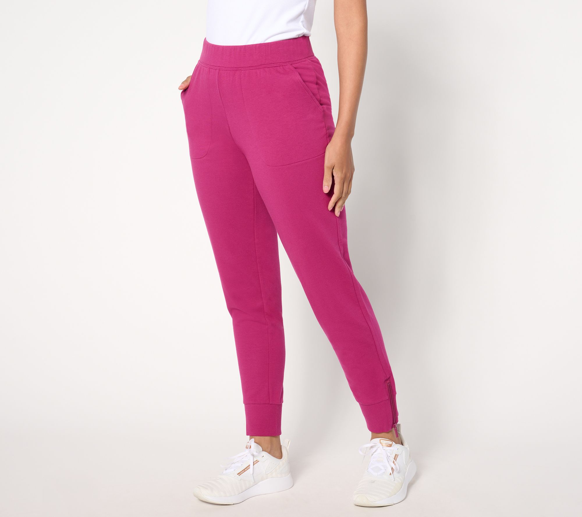 "As Is" Denim & Co. Active Petite French Terry Jogger