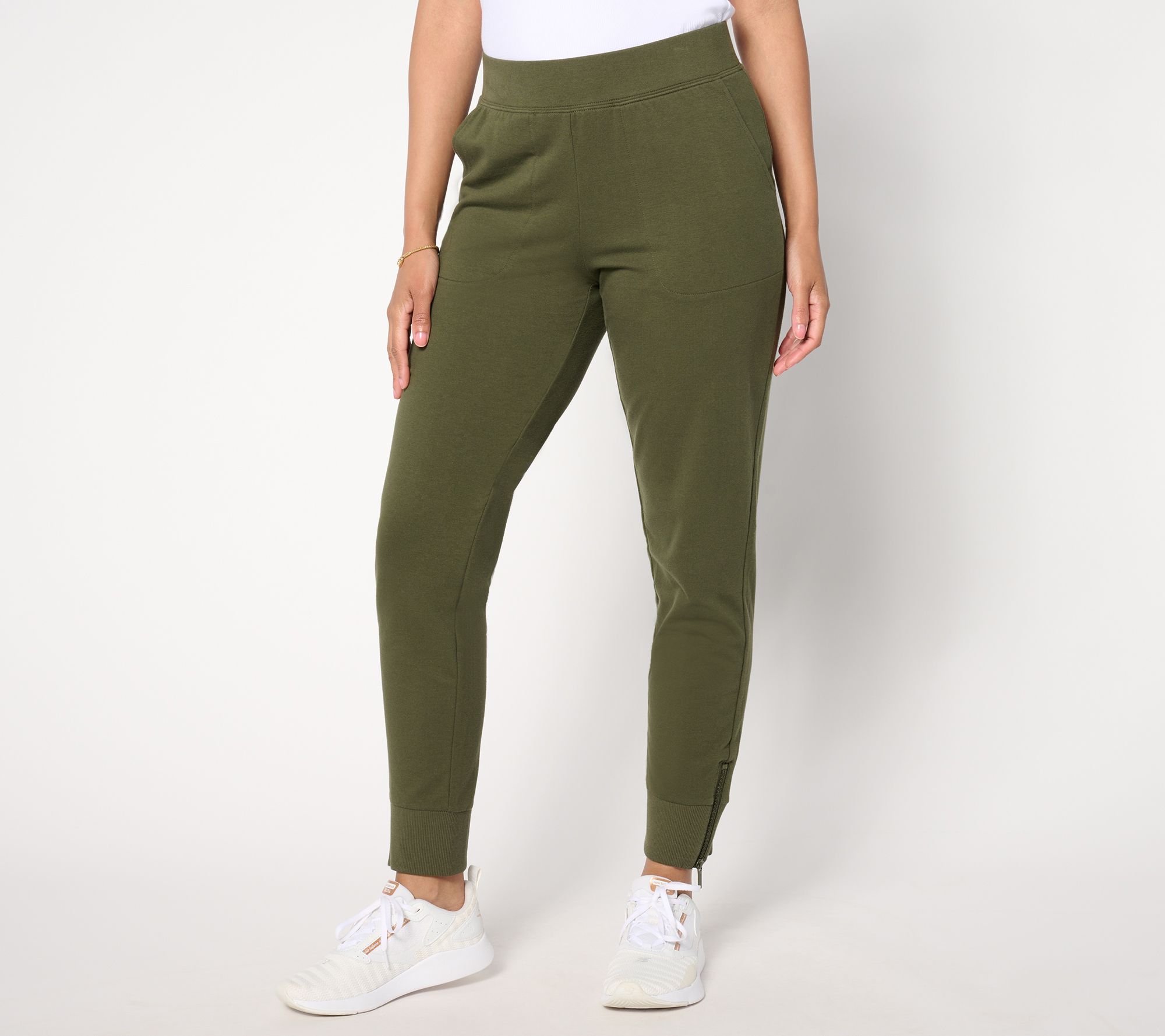 "As Is" Denim & Co. Active Petite French Terry Jogger