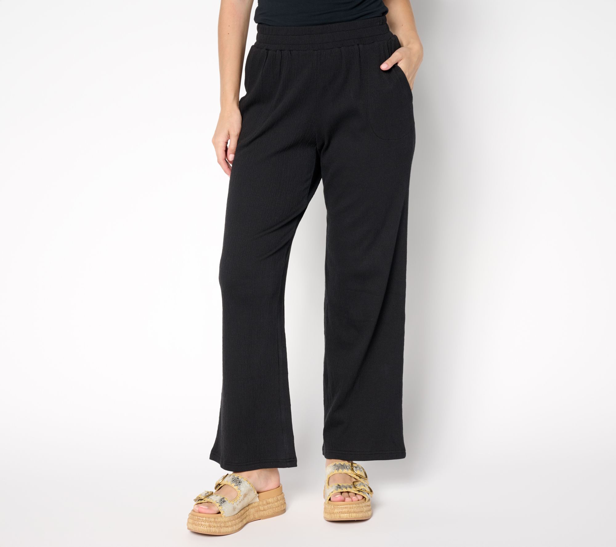 Belle by Kim Gravel Regular Packabelle Getaway Solid Beach Pant