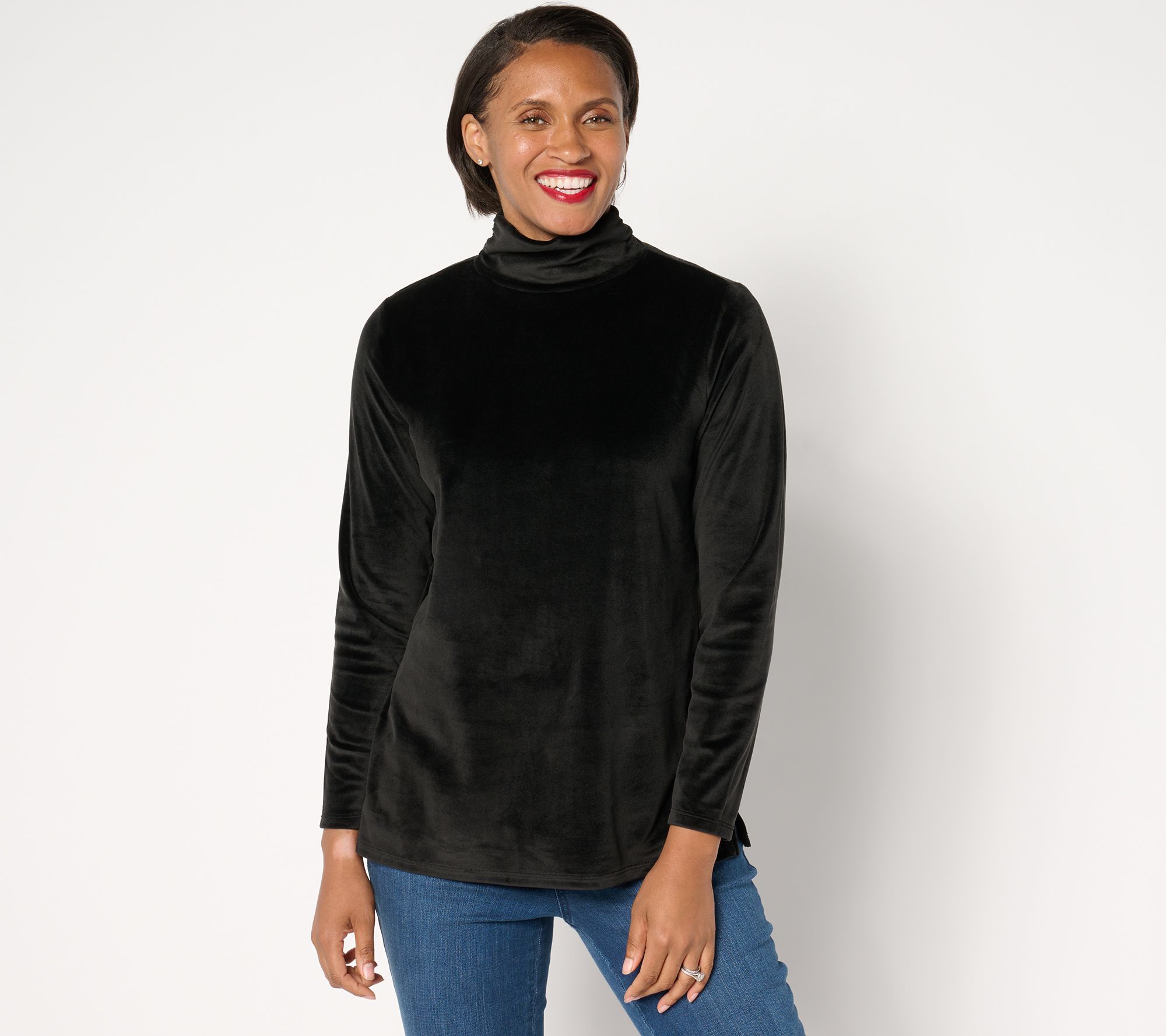 "As Is" Belle by Kim Gravel Belleour Ruched Turtleneck Top