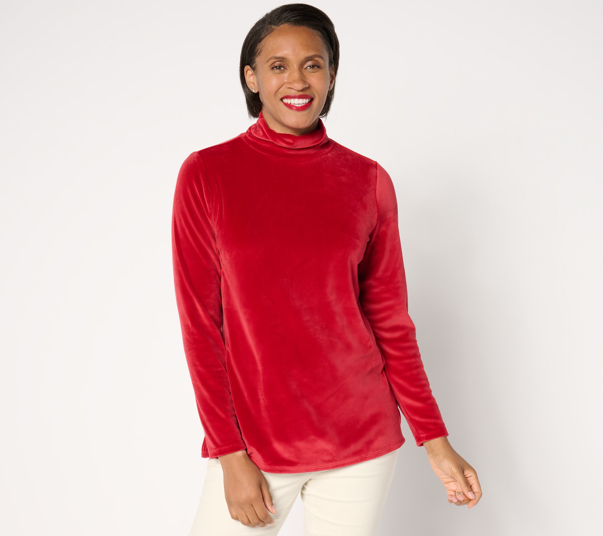 "As Is" Belle by Kim Gravel Belleour Ruched Turtleneck Top