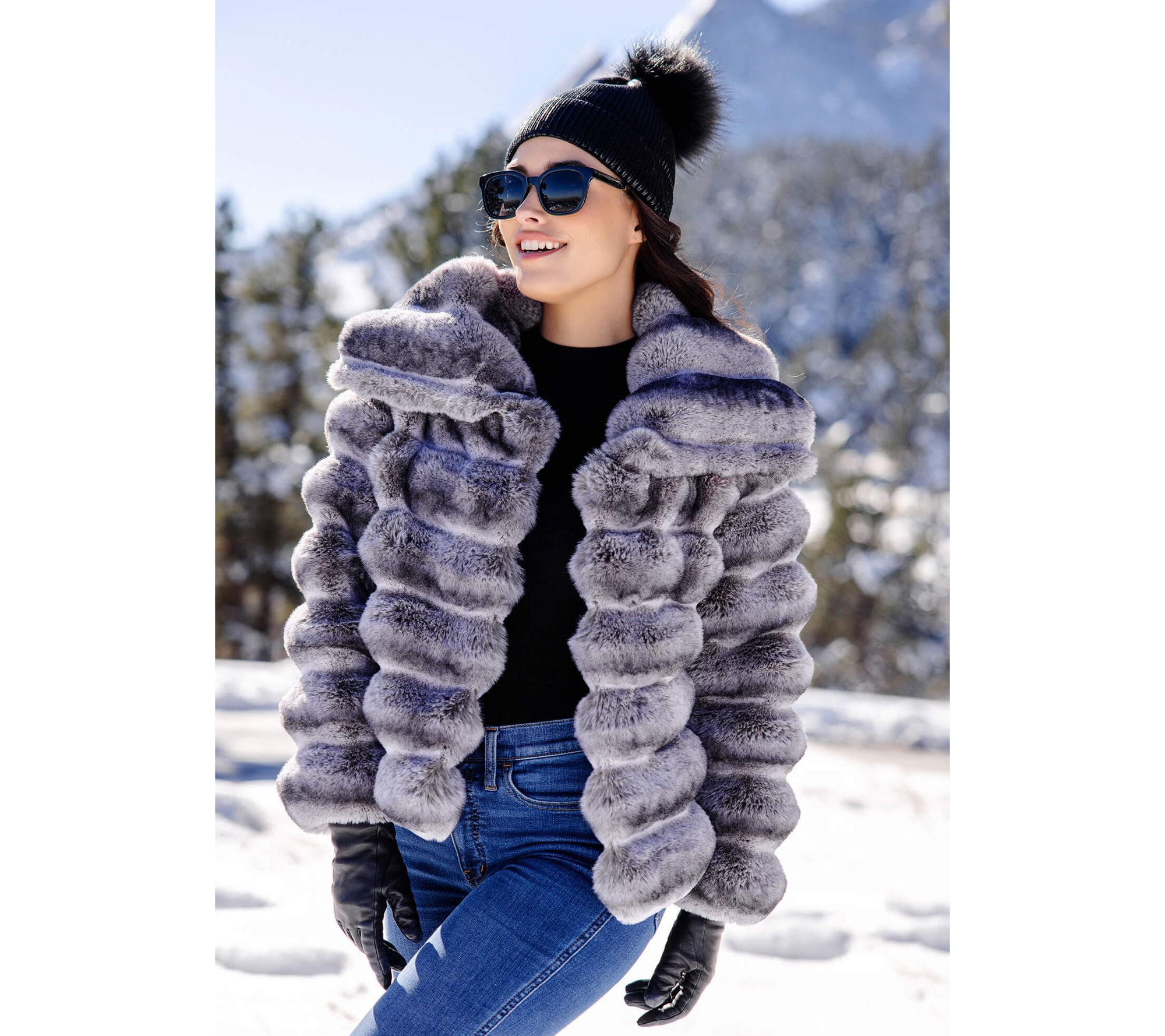 Women s Coats Jackets Sherpa Bomber Jackets QVC