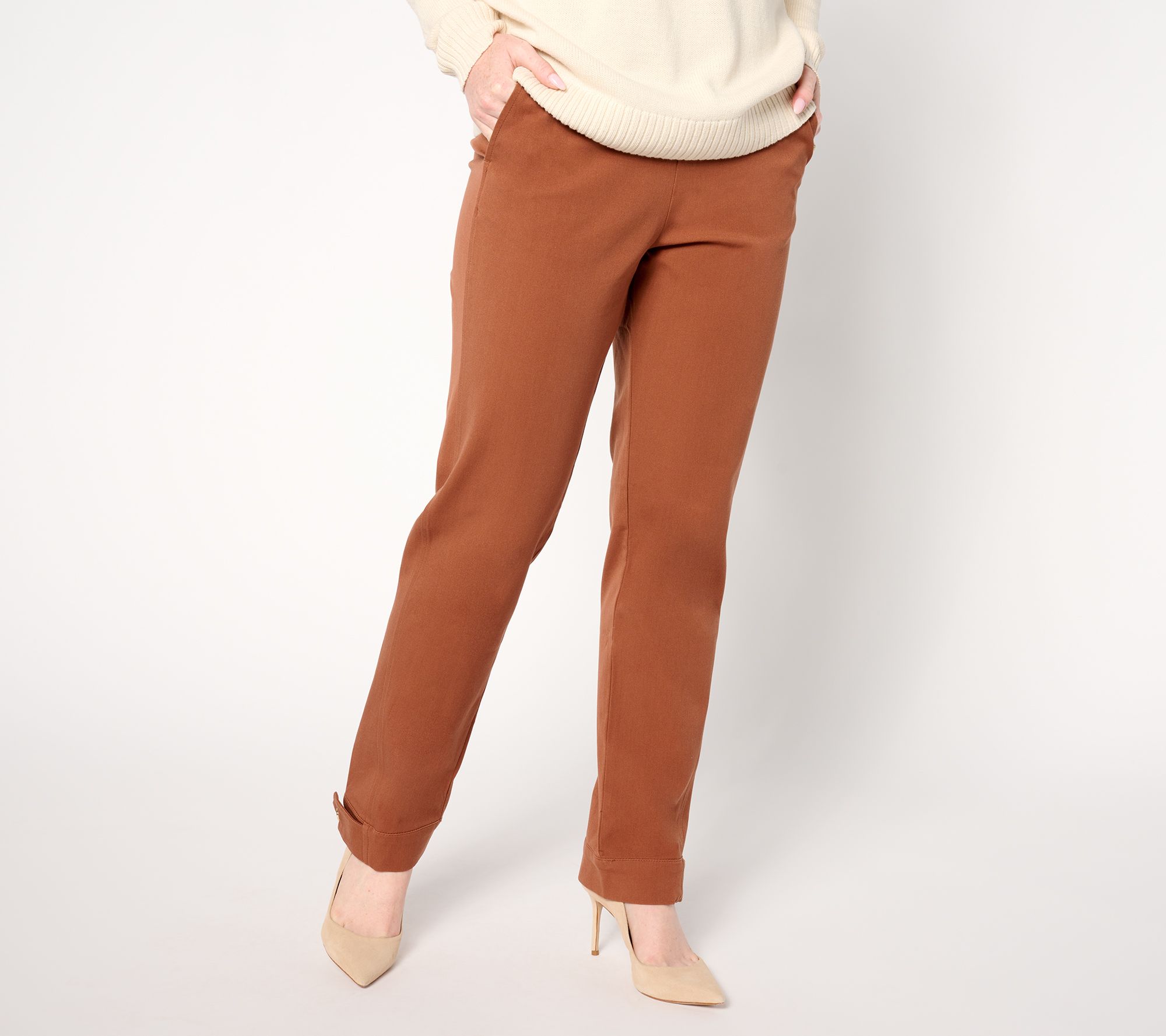 "As Is" Isaac Mizrahi Live! Tall 24/7 Stretch Full Length Pants
