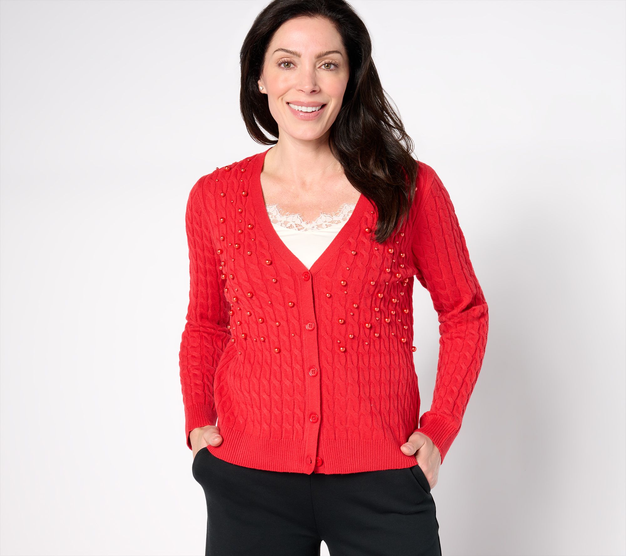 "As Is" BEAUTIFUL by Lawrence Zarian The Annie Pearl Cardigan