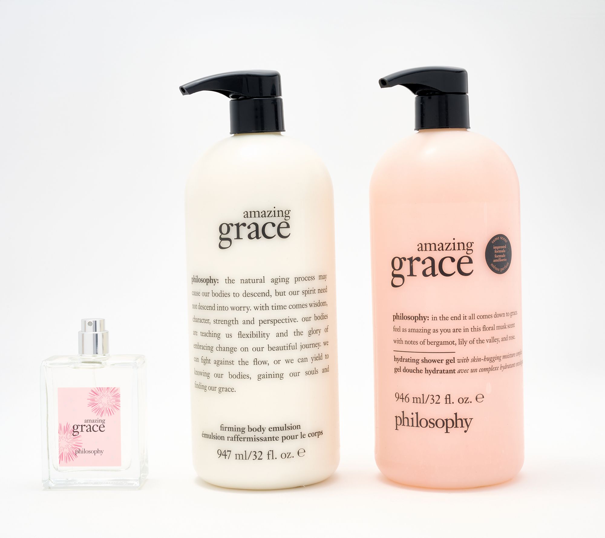 philosophy gracefully cleanse, hydrate & scent 3pc collection