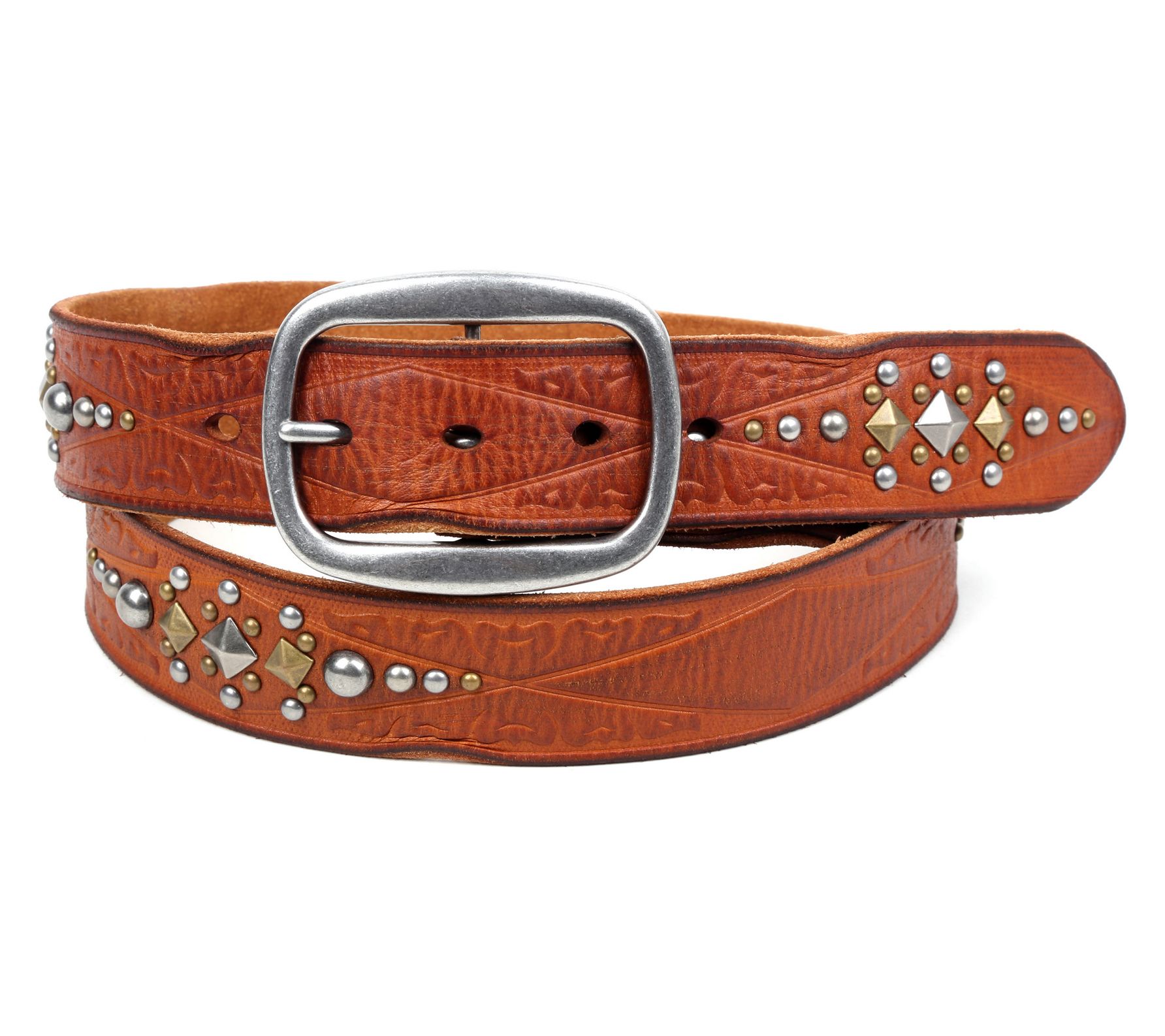 Old Trend Legend Outwest Leather Studded Belt