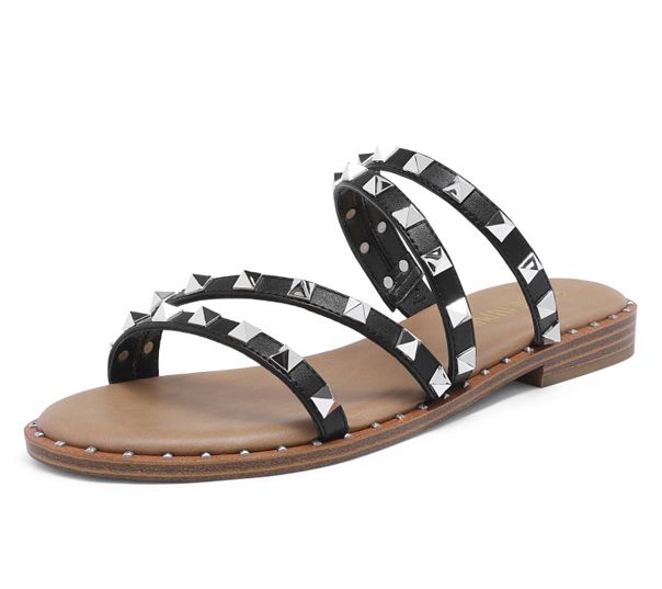 Dream Pairs Women's Studded Rhinestone Sandals