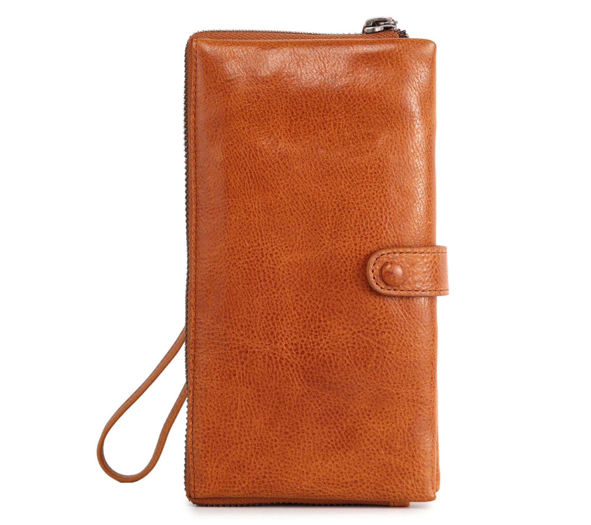 Old Trend Snapper Leather Wristlet Wallet