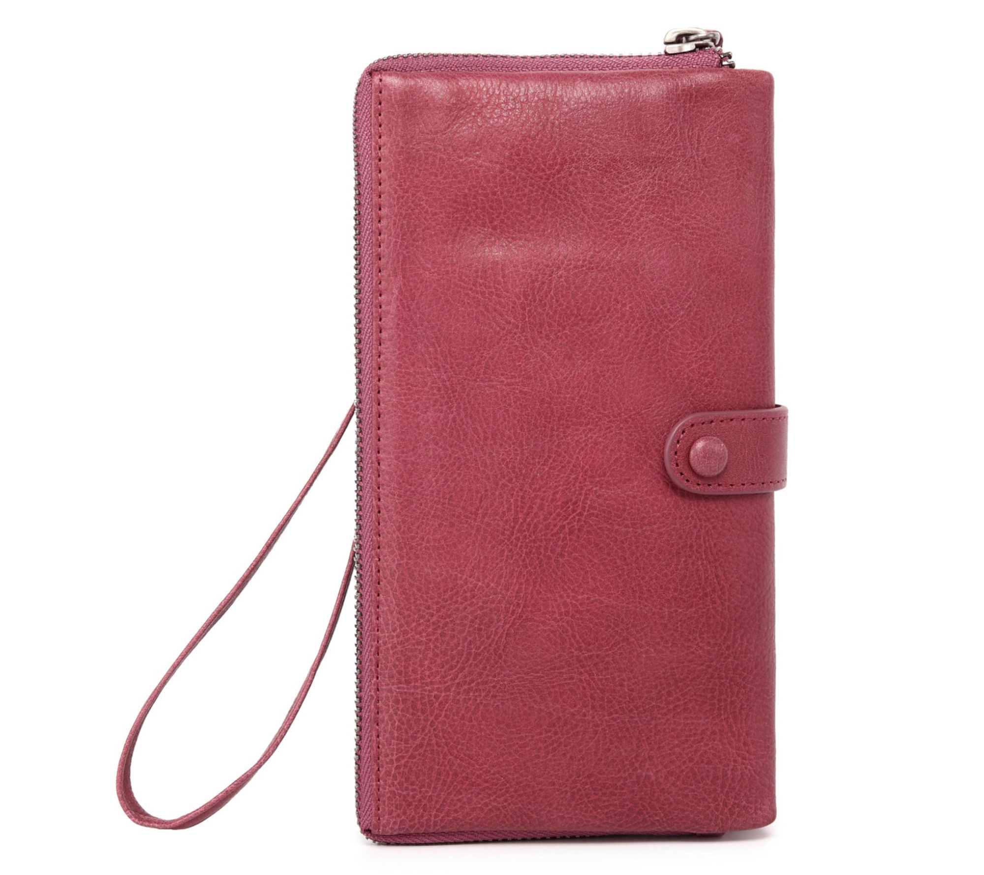Old Trend Snapper Leather Wristlet Wallet