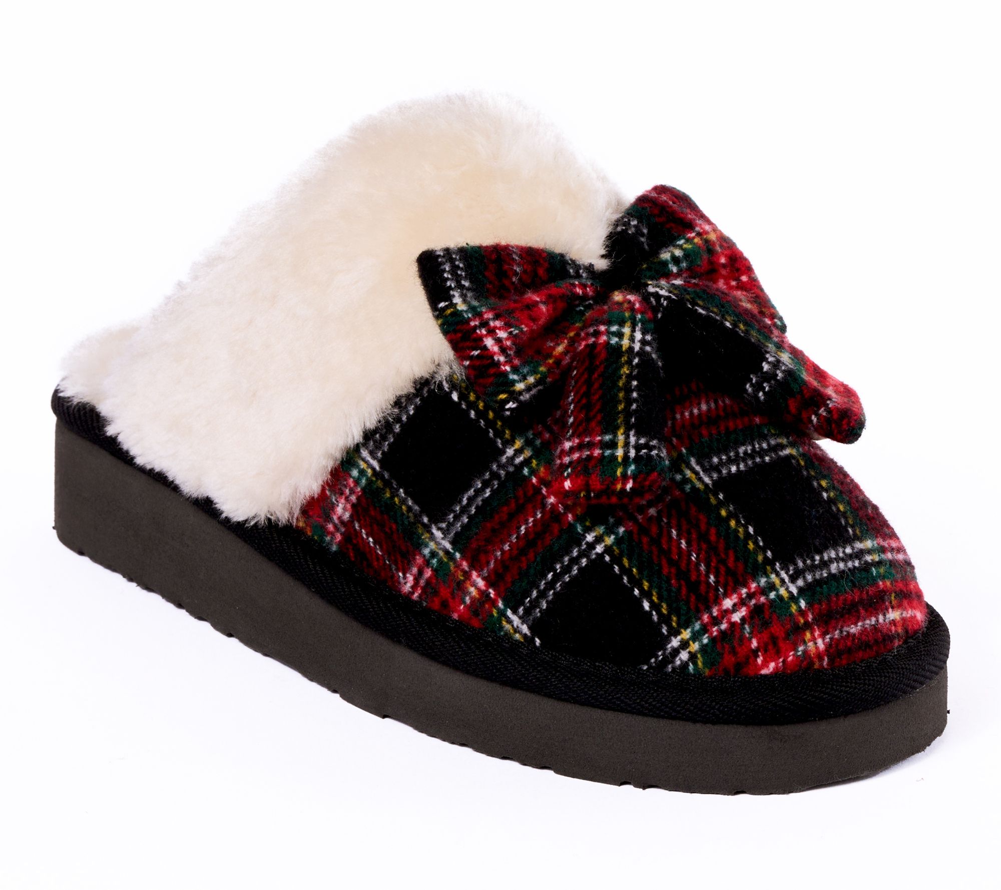 Minnetonka Women's Bow Scuff Slippers