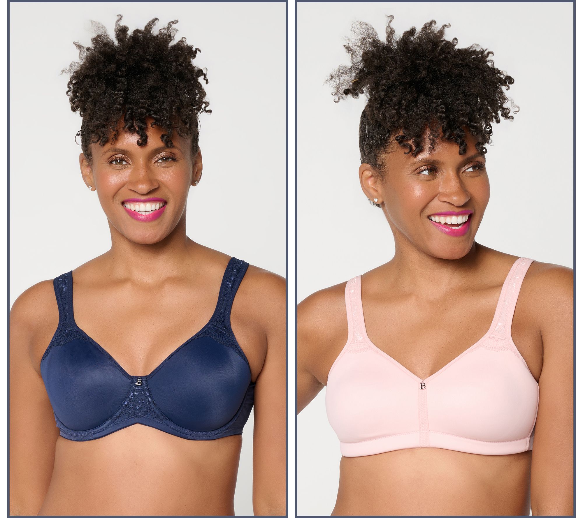 ♡briseです。 Breezies Natural Curves Lace Trim Wire Or Wirefree Support Bra