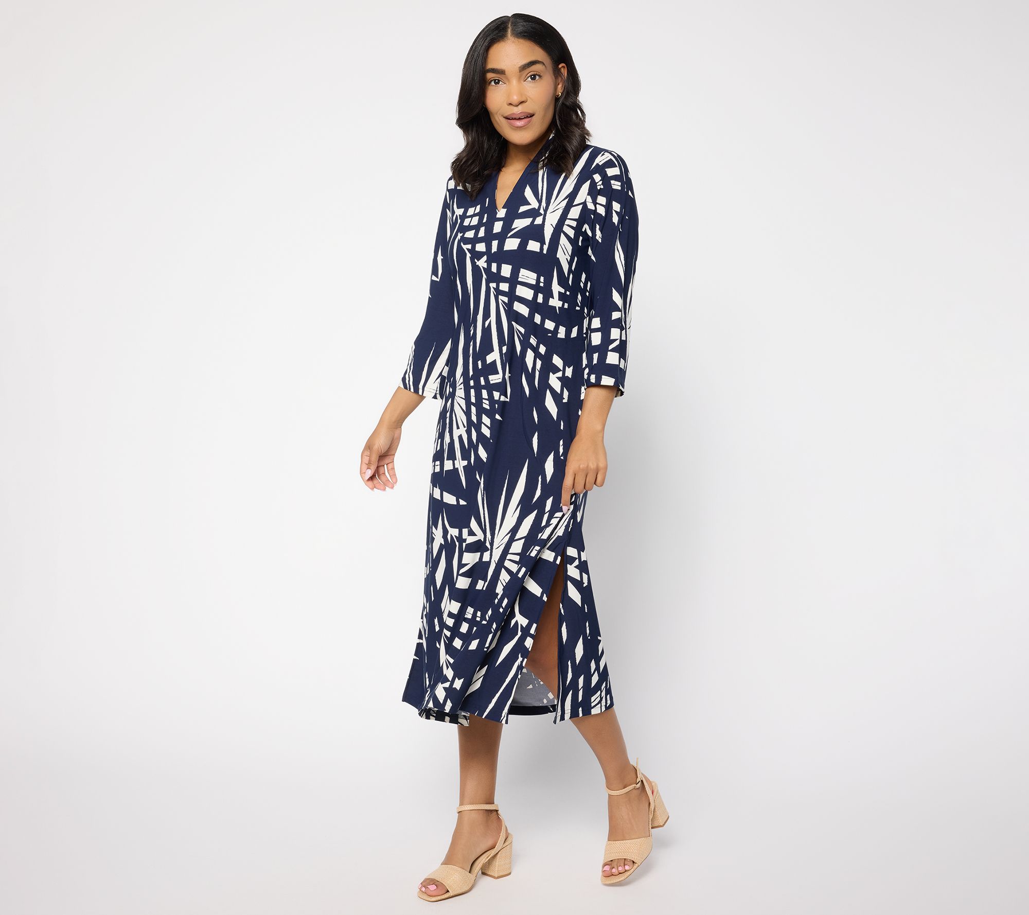 Brandis Dress Out Loud Discovery Knit Regular Tulum Tropical Caftan