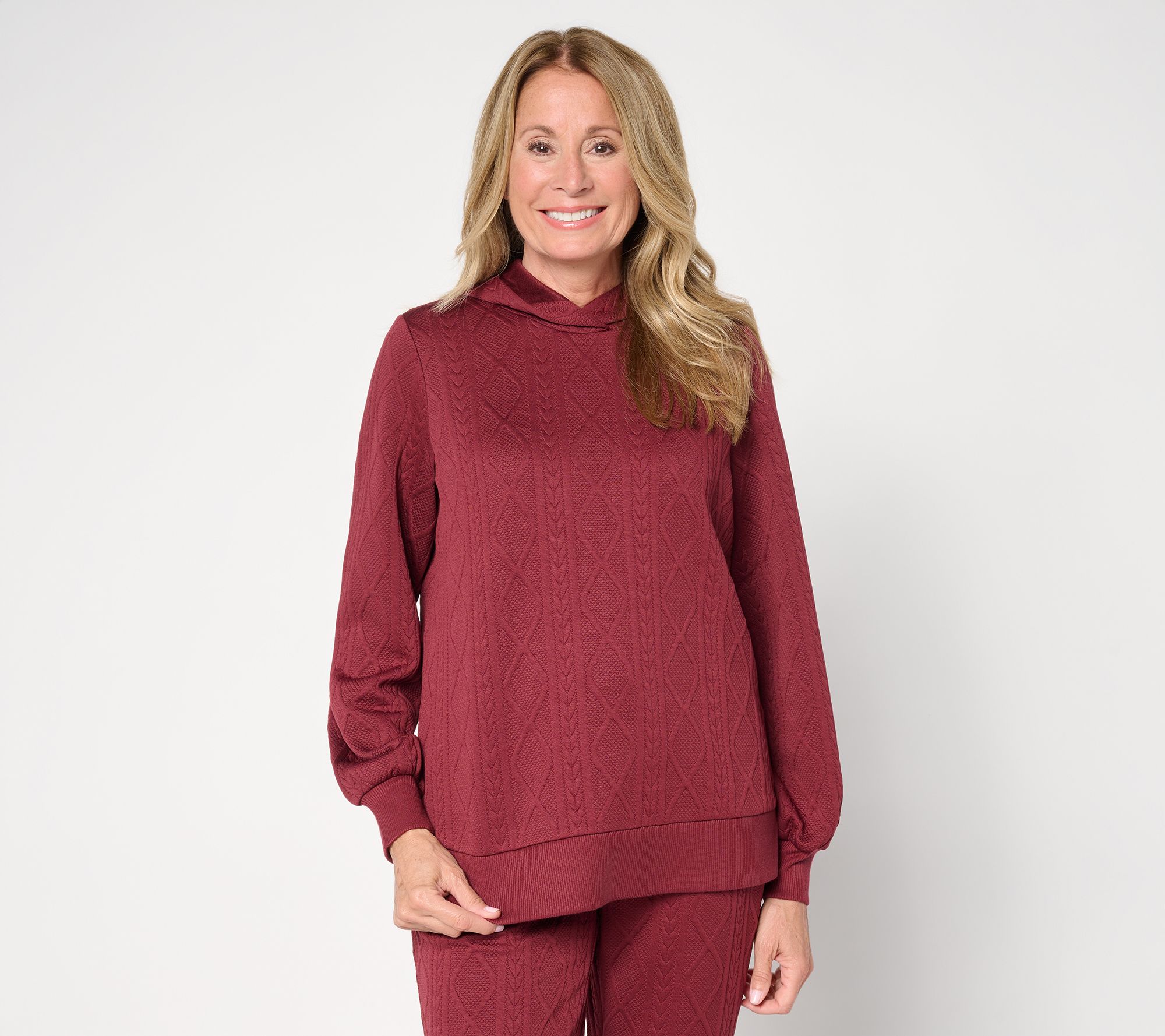 "As Is" Belle by Kim Gravel Cable Chic Hoodie