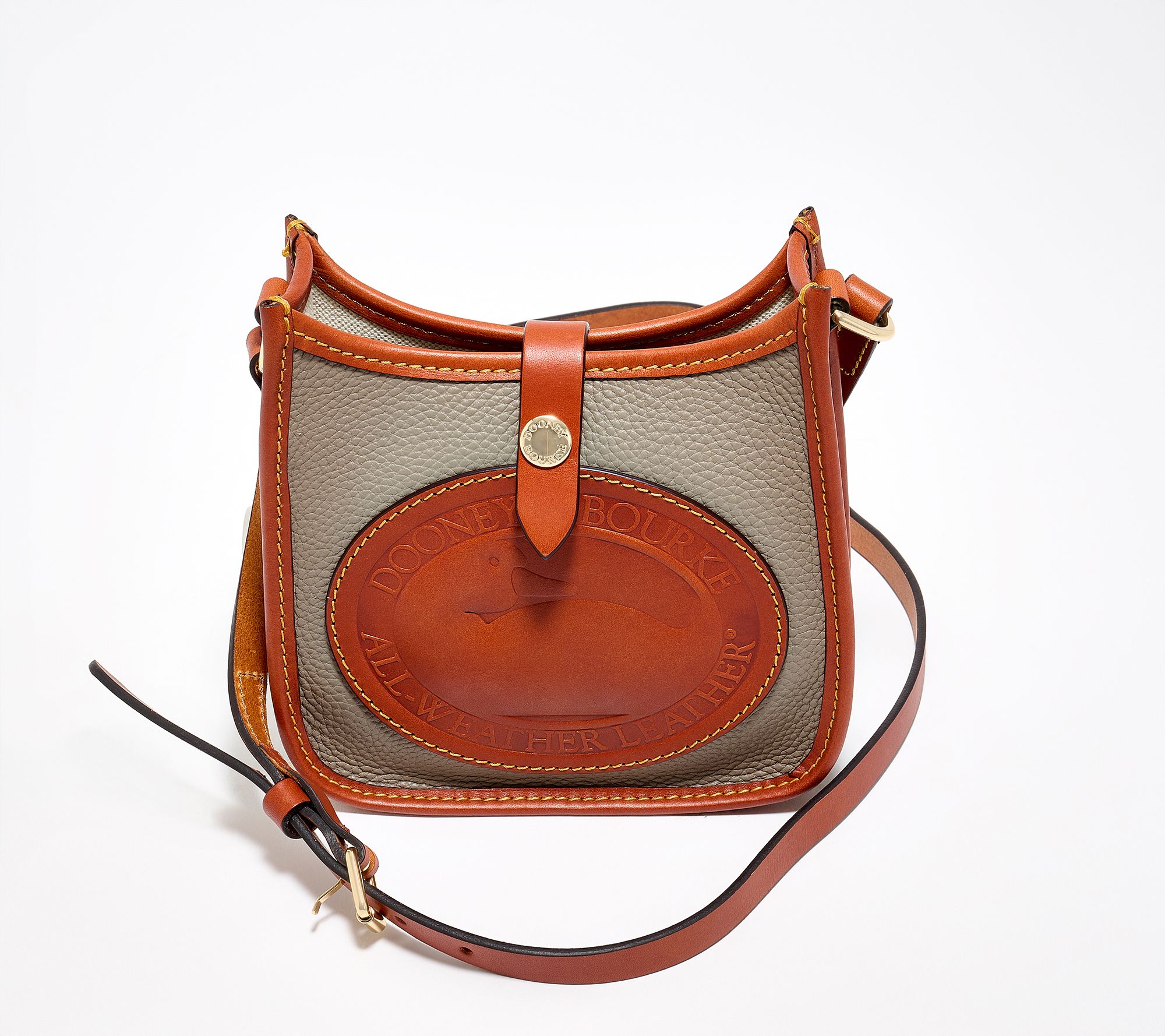 "As Is" Dooney & Bourke Leather Heritage Duck Crossbody