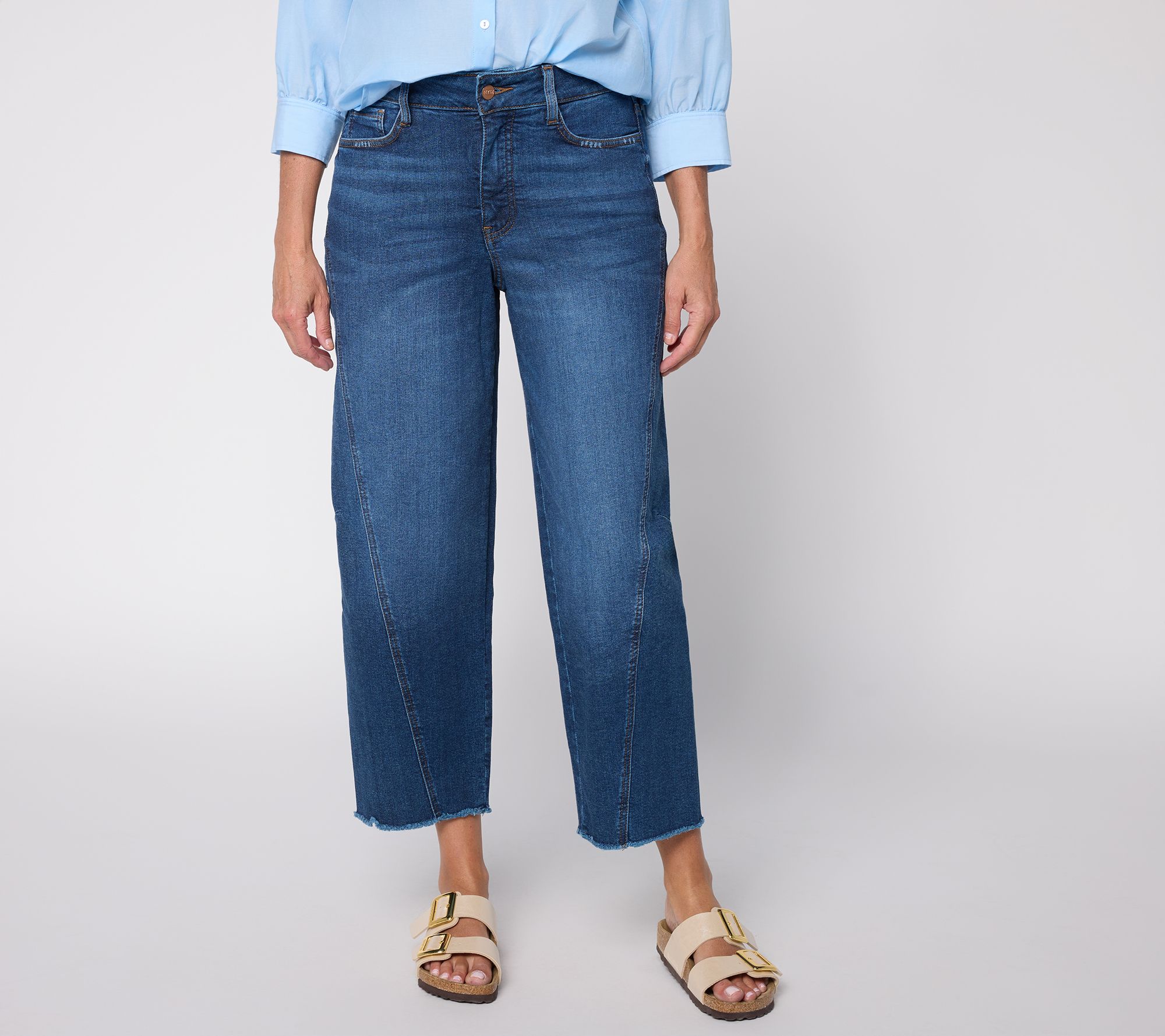 NYDJ Alyssa High Rise Cropped Barrel Leg Jean