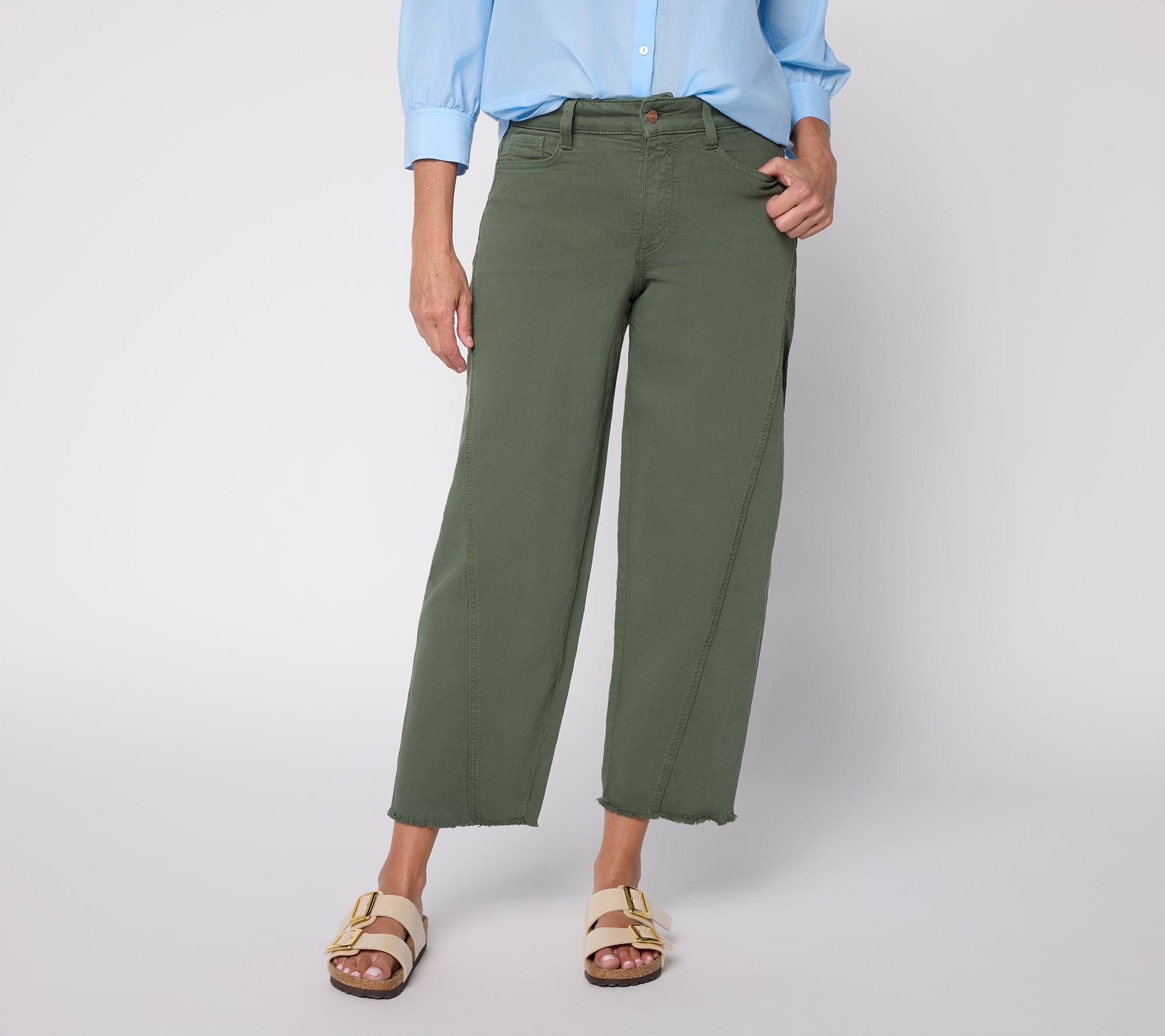 NYDJ Alyssa High Rise Cropped Barrel Leg Jean