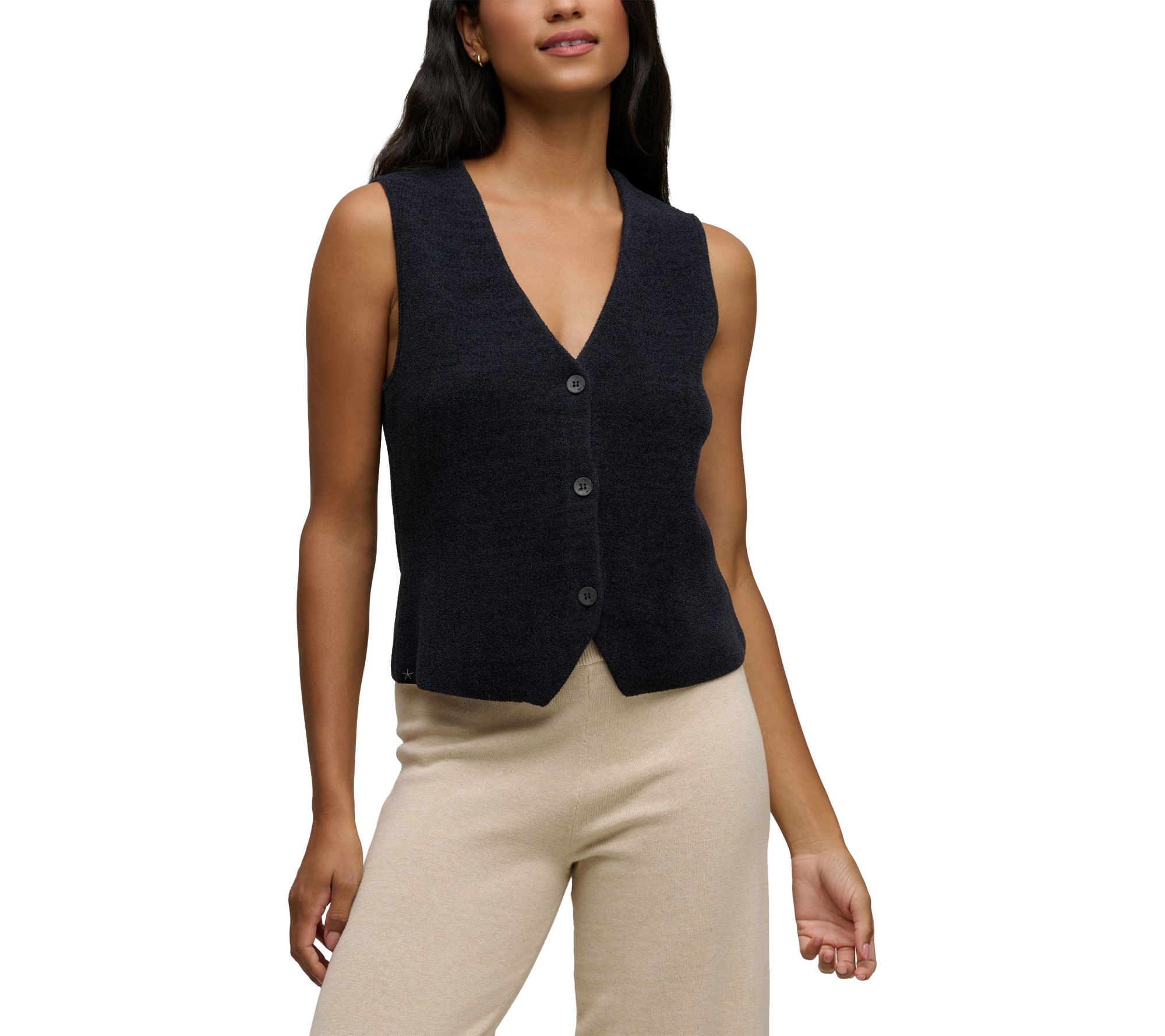  Barefoot Dreams CozyChic Ultra Lite Button Front Vest
