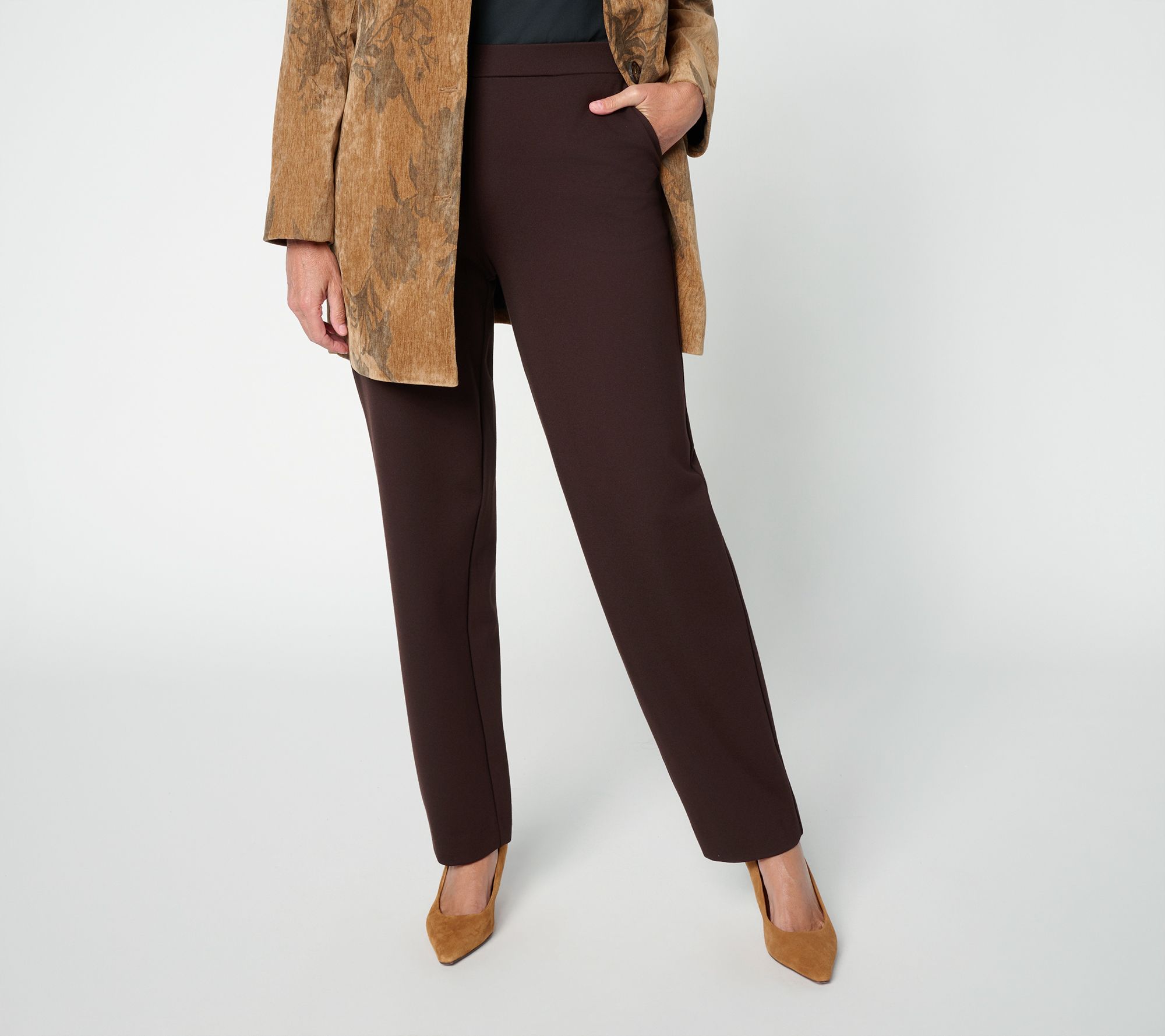 Susan Graver Regular Smart Pante 350 Straight Leg Pants