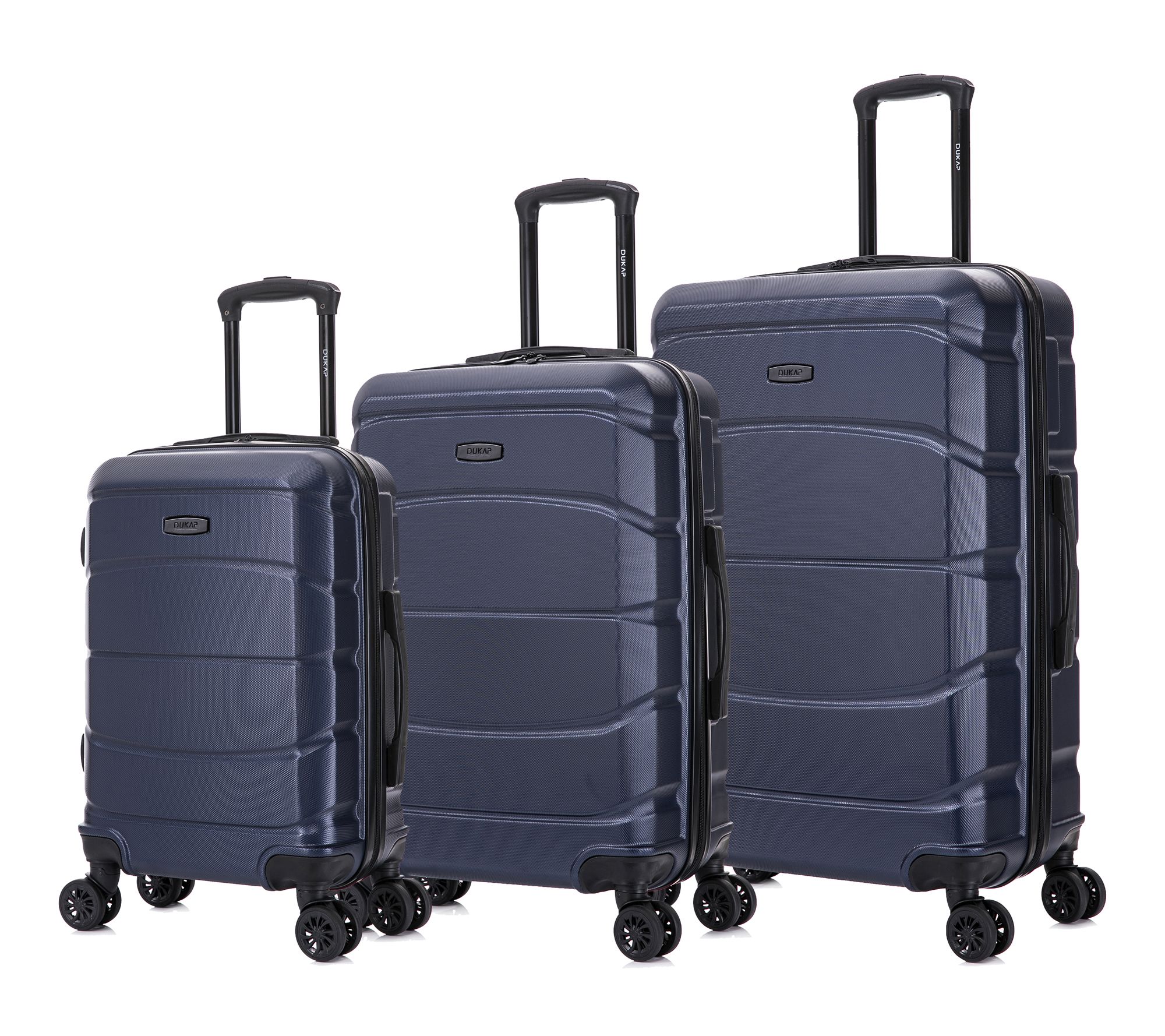 DUKAP Sense Lightweight Hardside Spinner 3-Piece Luggage Set