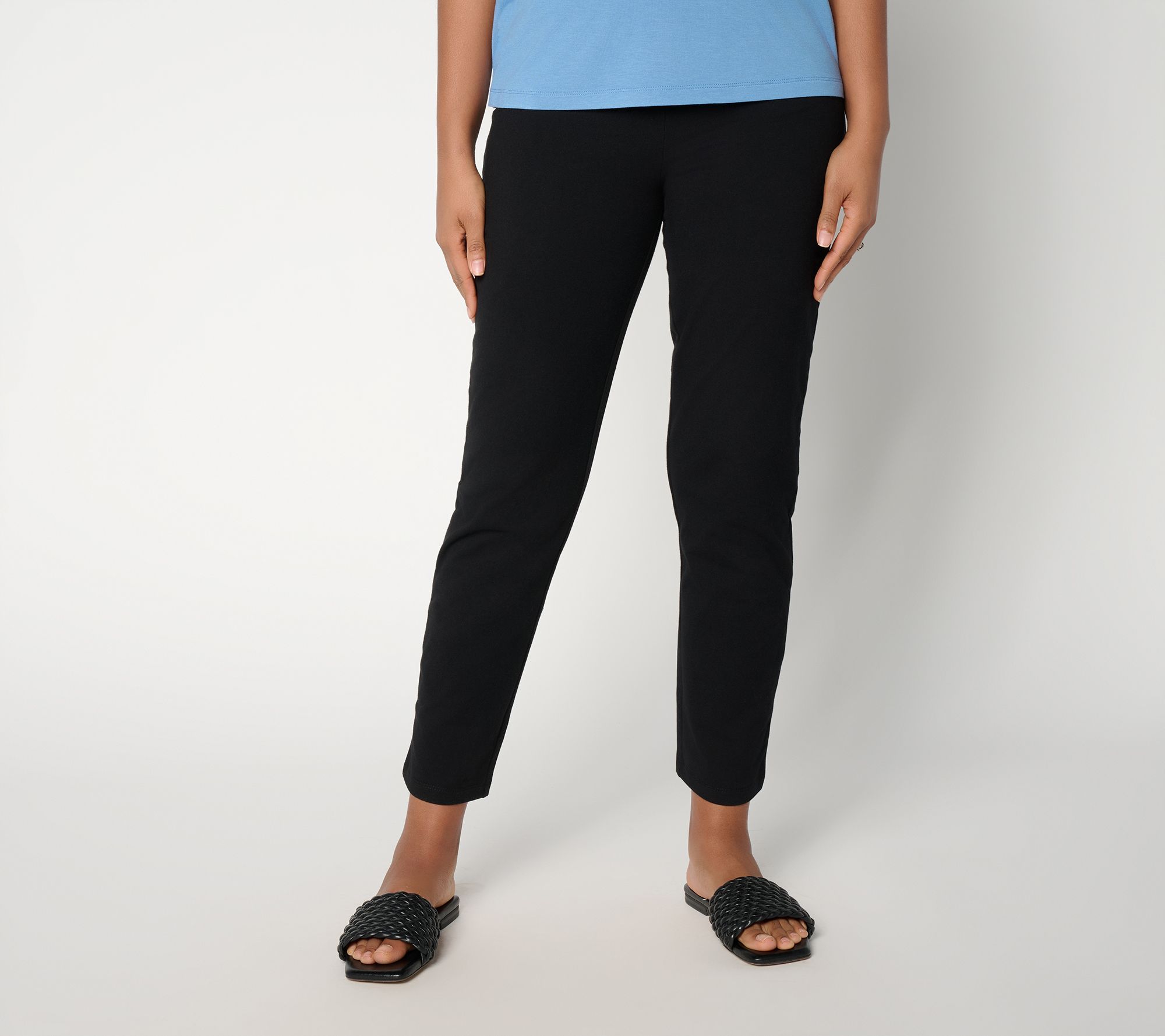 "As Is" Susan Graver Weekend Reg Premium Stretch Aire Slim Leg Pant