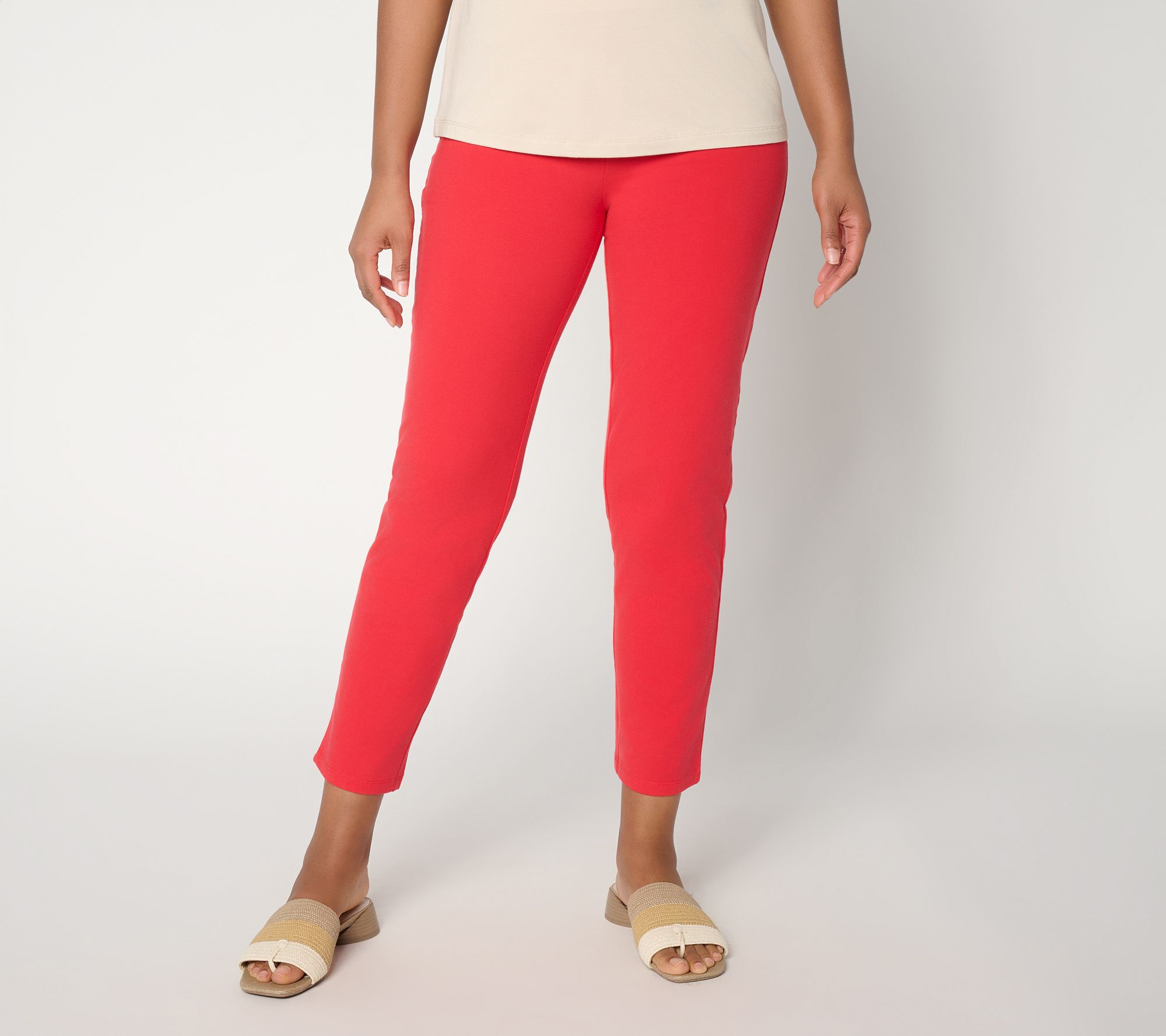 "As Is" Susan Graver Weekend Reg Premium Stretch Aire Slim Leg Pant