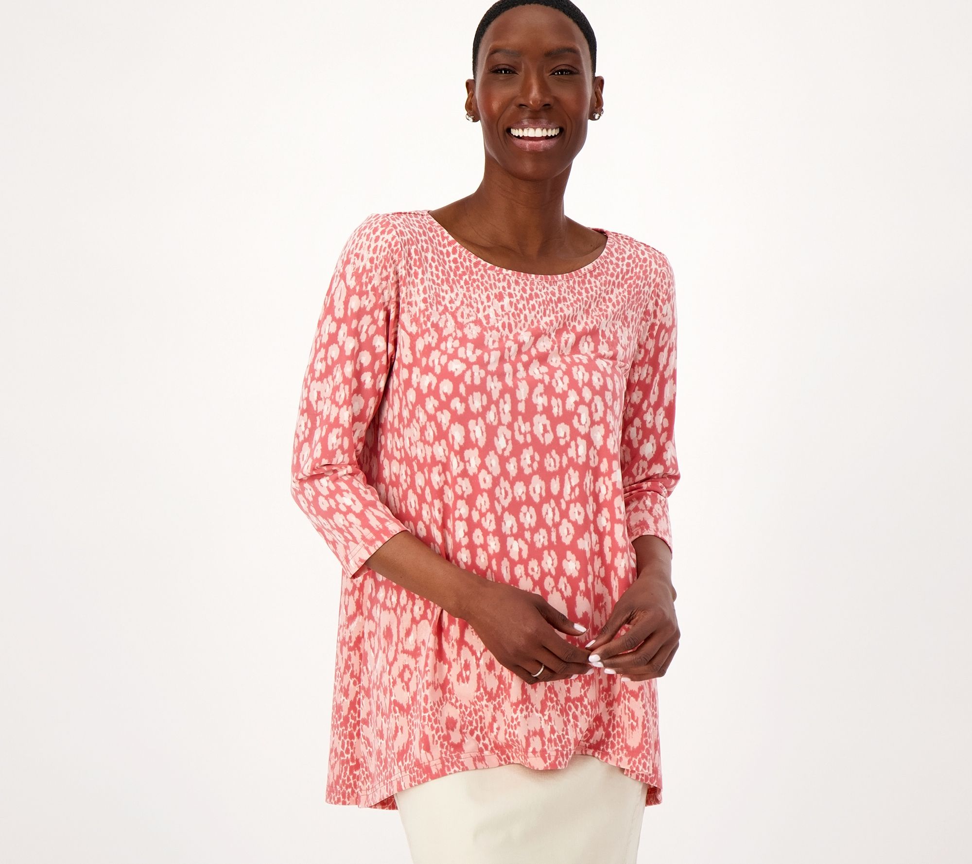 Women's White and Red Dots Adaptive Blouse - Smart Adaptive Clothing
