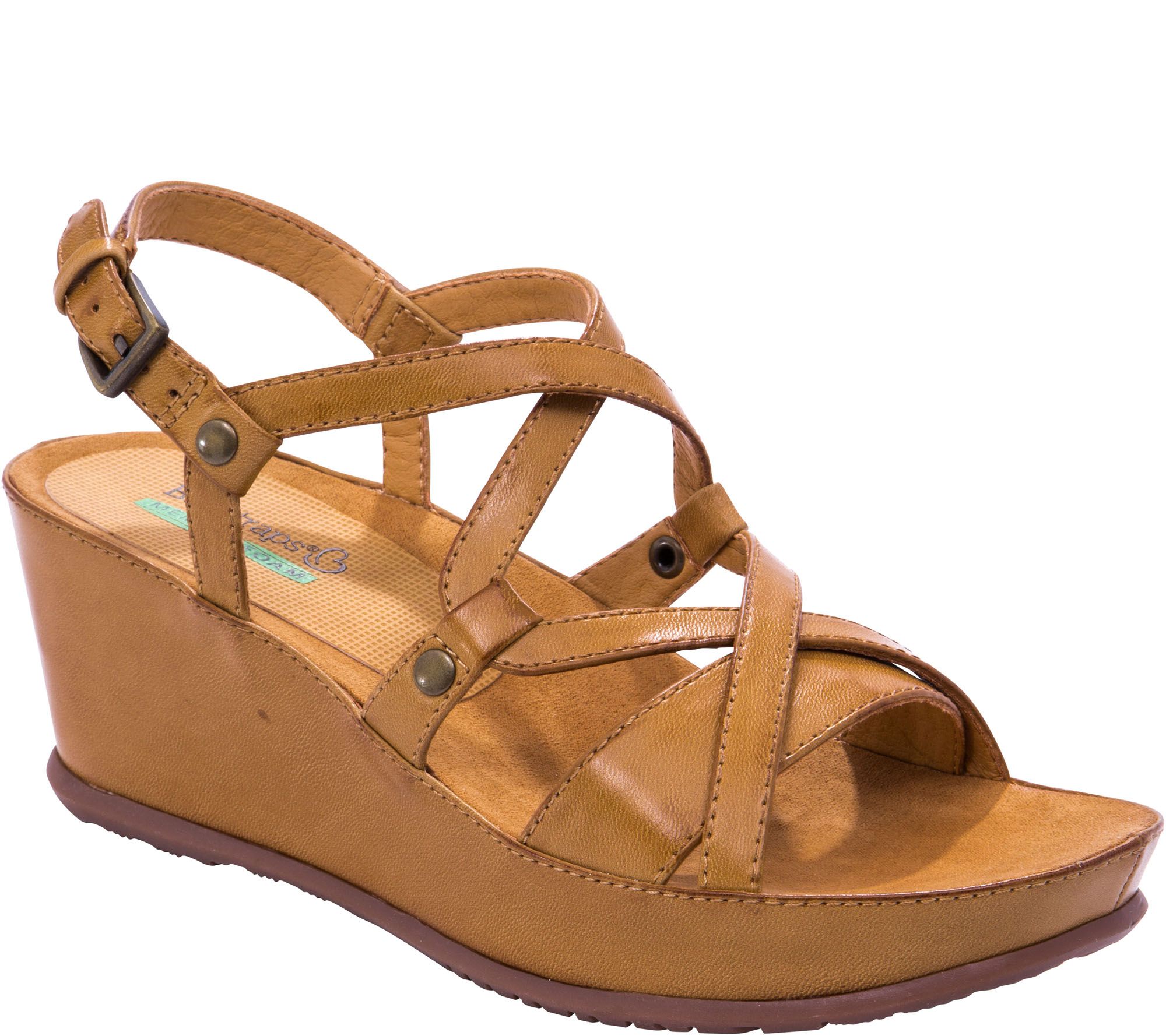 Baretraps Strappy Wedge Sandals - Lotti — QVC.com