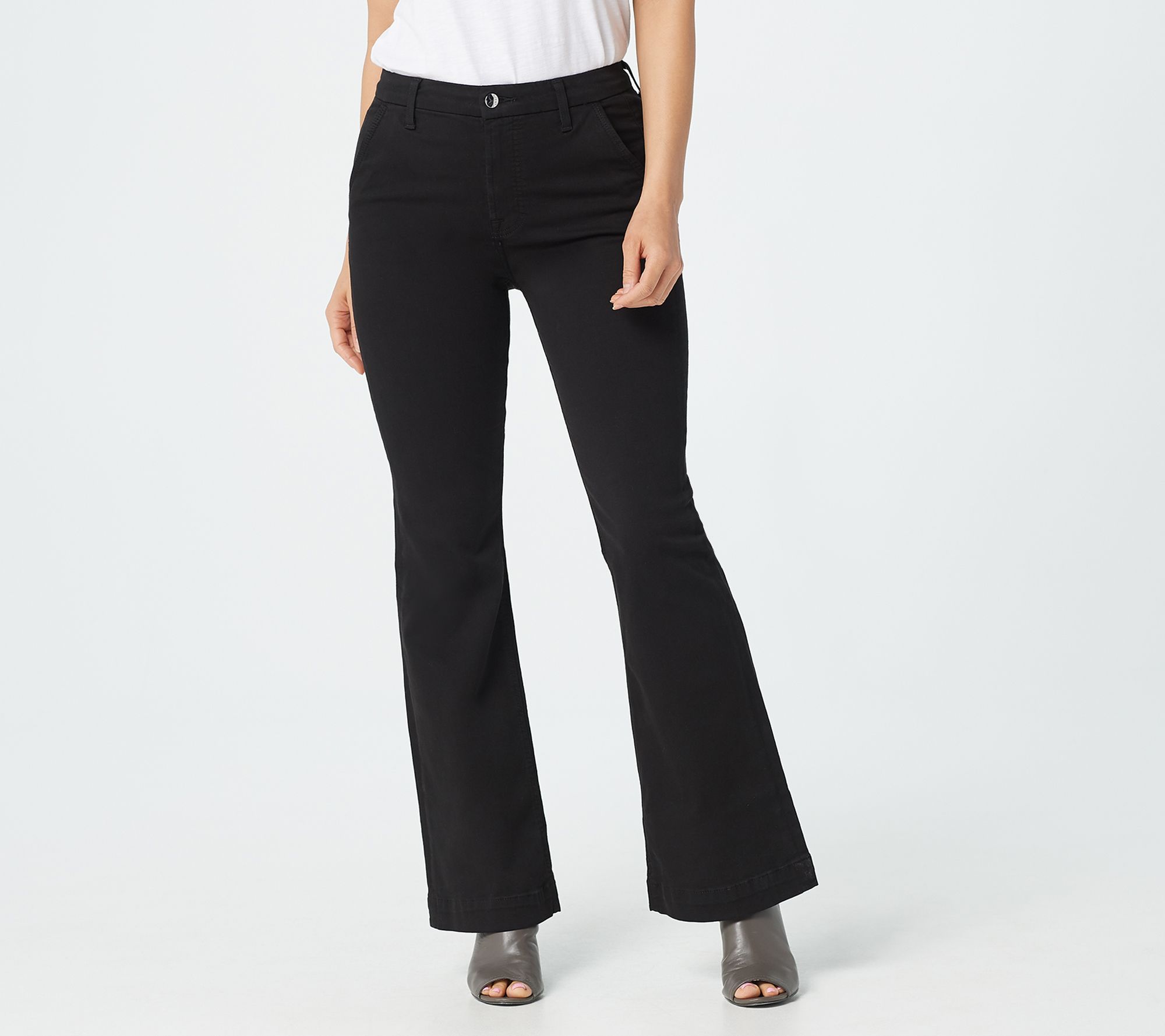 Jen7 by 7 for All Mankind Tailorless Trousers - Black - QVC.com