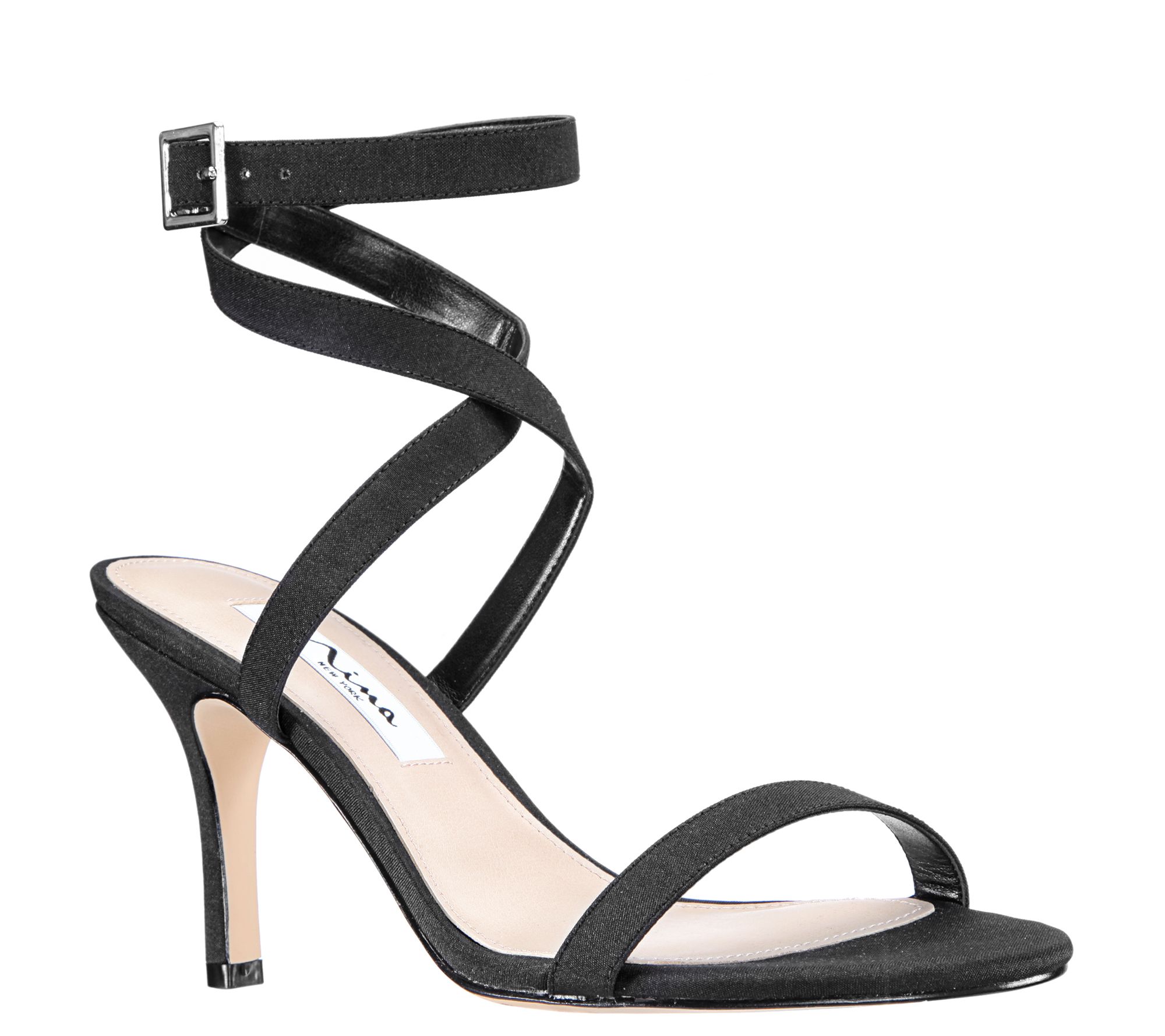 Nina Peau Ankle-Strap High-Heel Sandals - Vanna - QVC.com