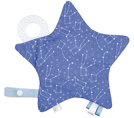 Saro by Kalencom Crackling Blue Star Sensory Comforter Teethe